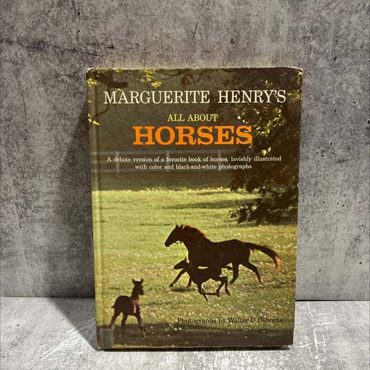 all about horses book, by marguerite henry, 1967 Hardcover image 1