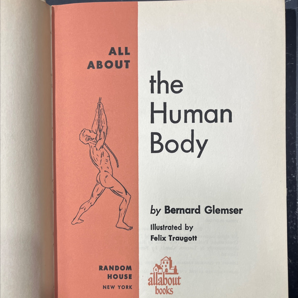all about the human body book, by bernard glemser, 1958 Hardcover image 2