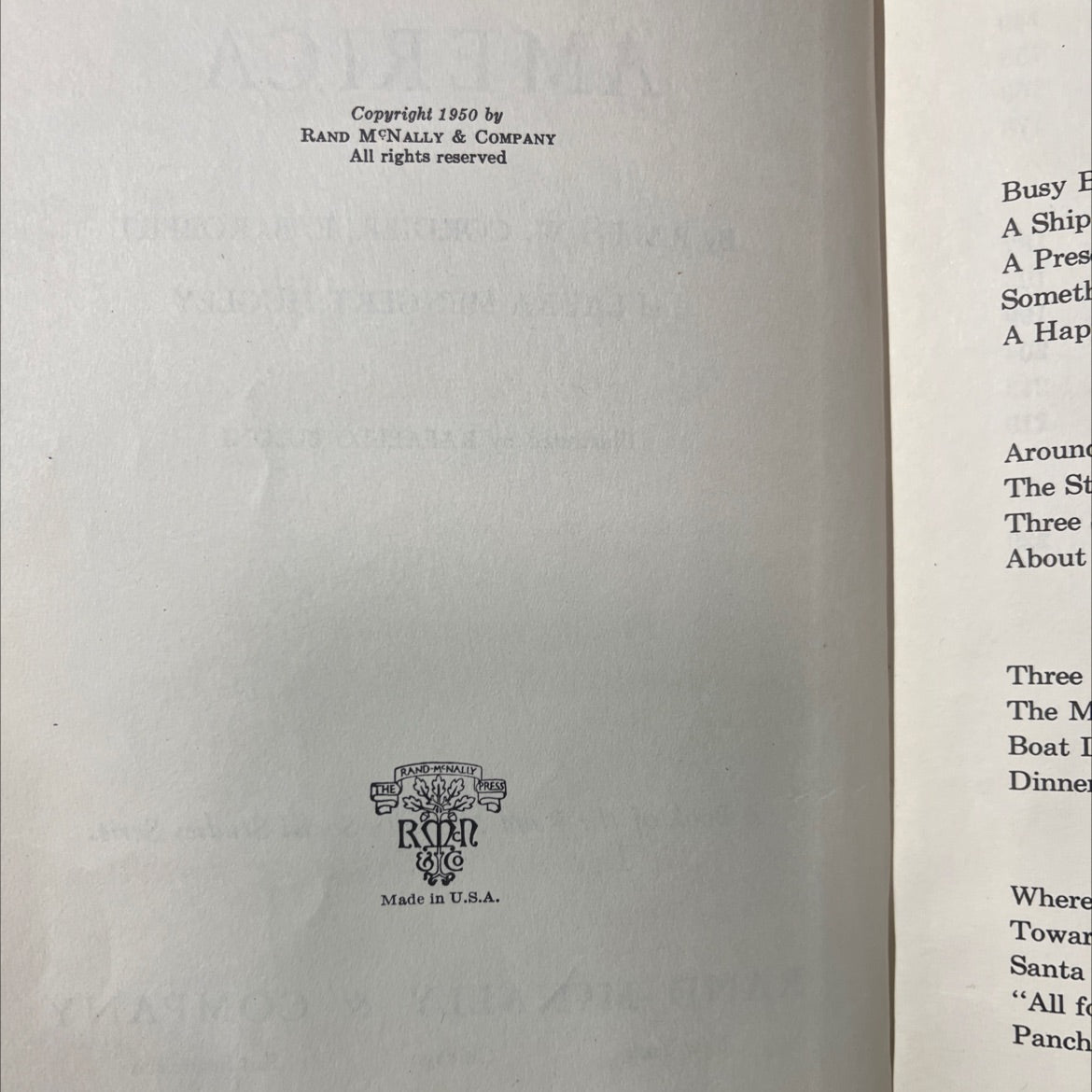 all around america book, by ralph w. cordier, e. b. robert, laura mengert hugley, 1950 Hardcover image 3