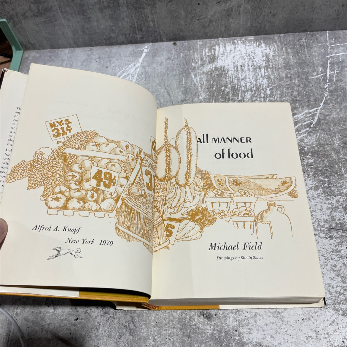 all manner of food book, by michael field, 1970 Hardcover image 2