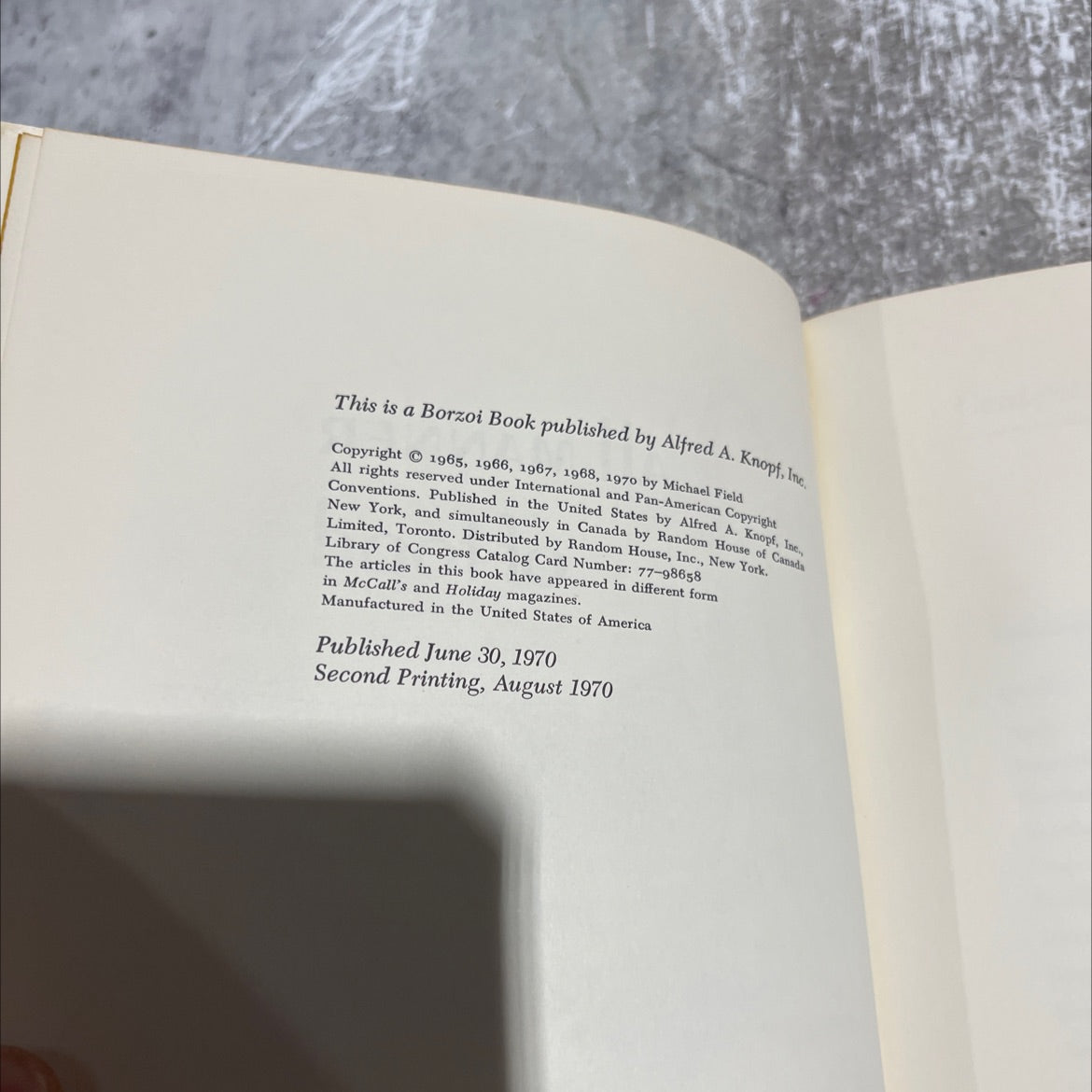 all manner of food book, by michael field, 1970 Hardcover image 3