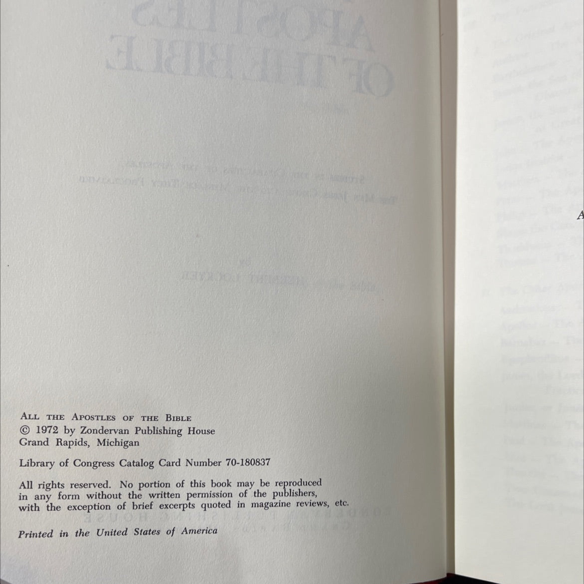 all the apostles of the bible book, by herbert lockyer, 1972 Hardcover image 3