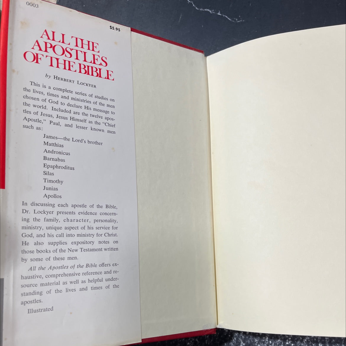 all the apostles of the bible book, by herbert lockyer, 1972 Hardcover image 4