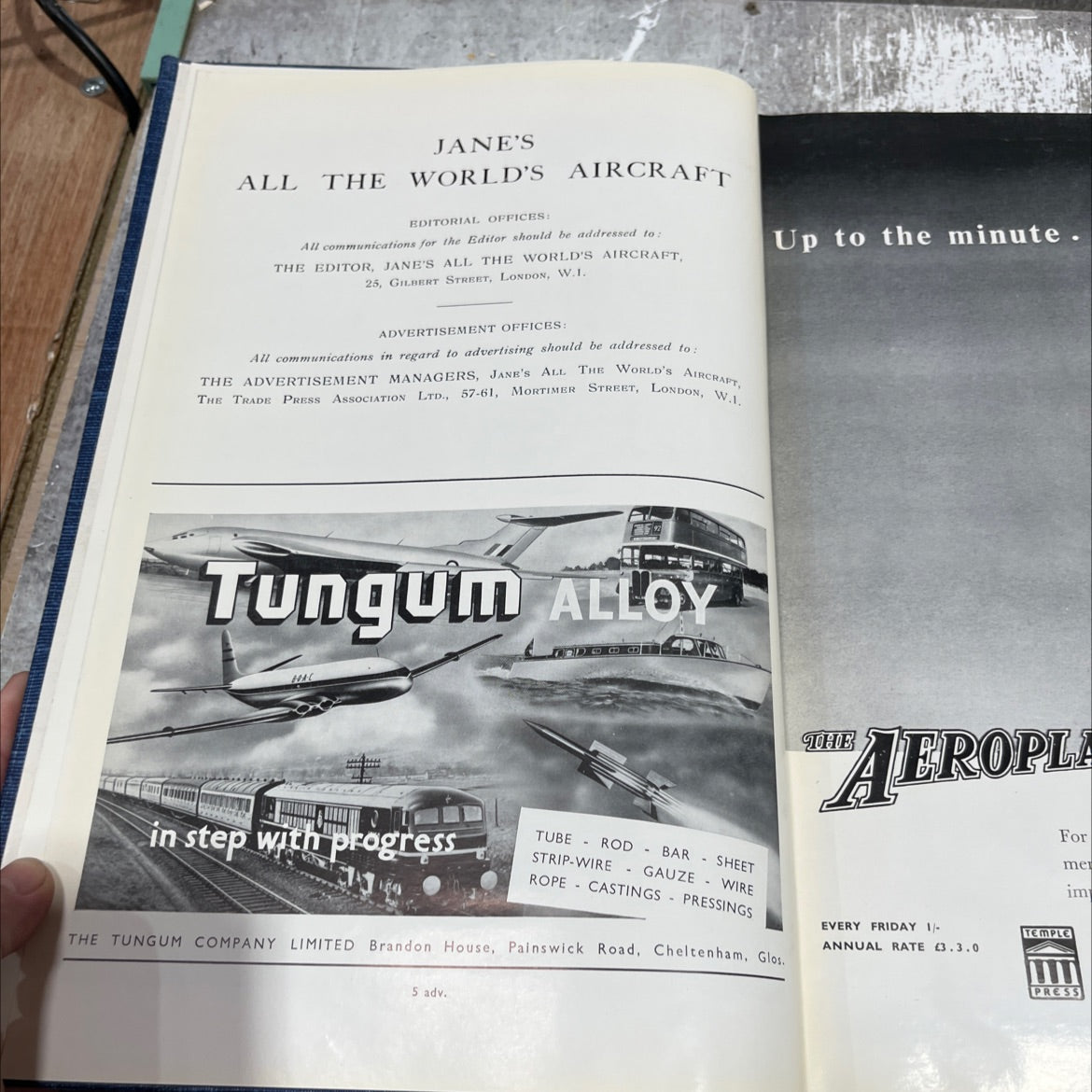 all the jane's world's aircraft book, by unknown, 1954 Hardcover image 2