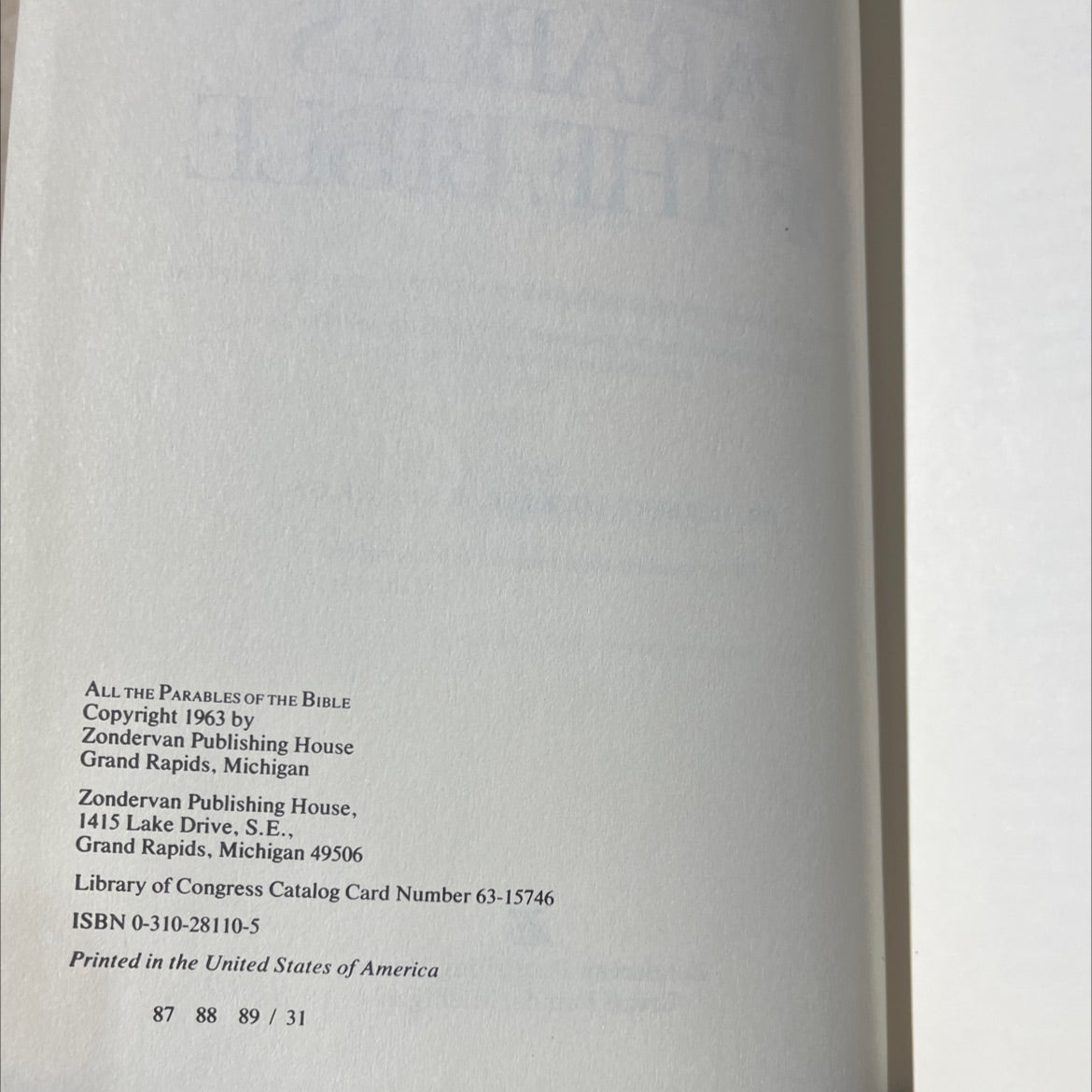 all the parables of the bible book, by dr. herbert lockyer, 1963 Hardcover image 3