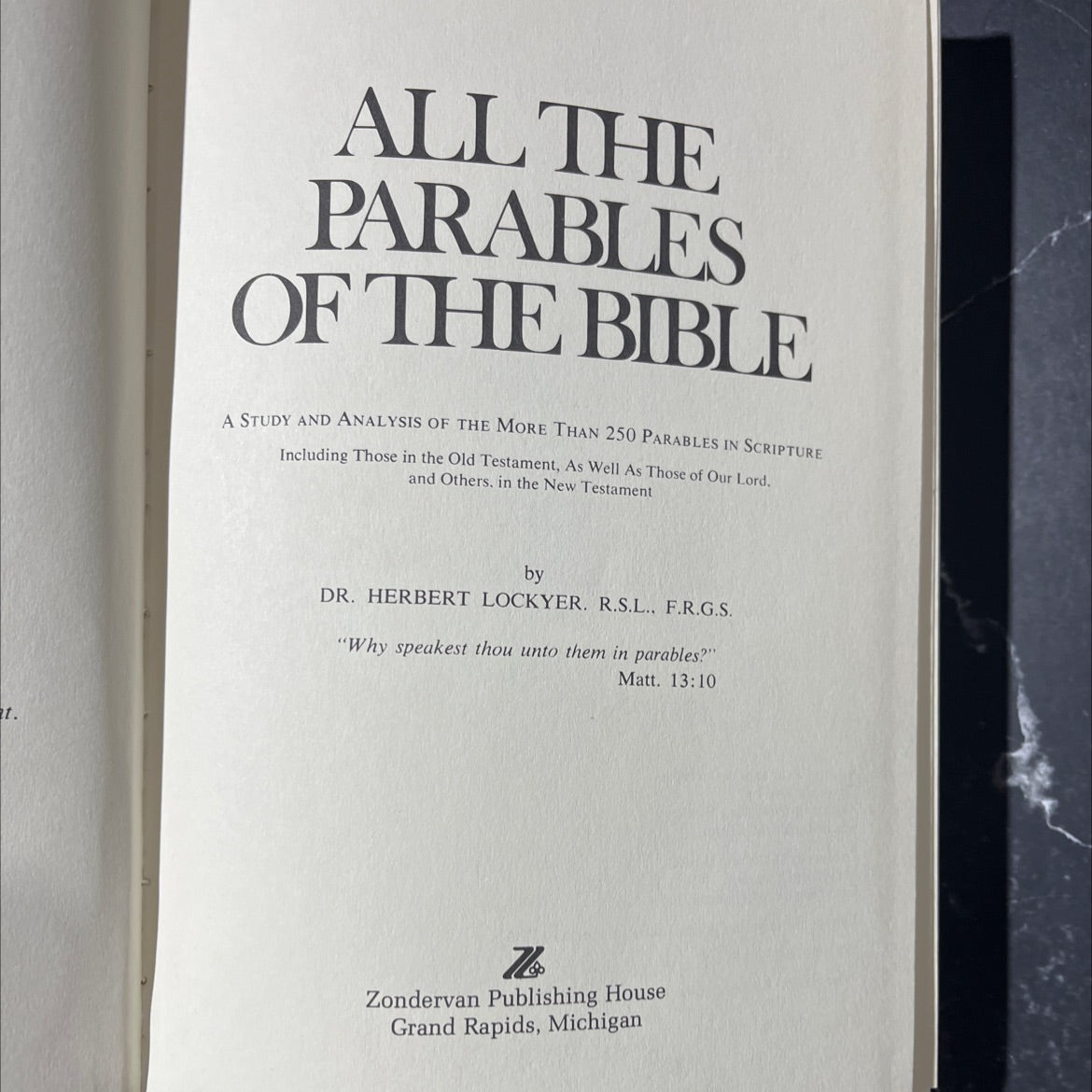 all the parables of the bible book, by dr. herbert lockyer, 1963 Hardcover image 2