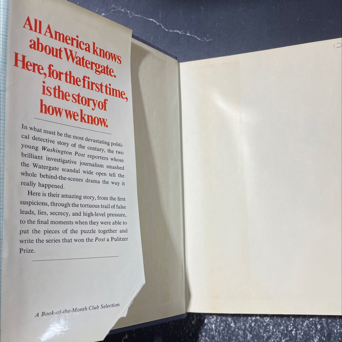 all the president's men book, by Carl Bernstein, Bob Woodward, 1974 Hardcover image 4