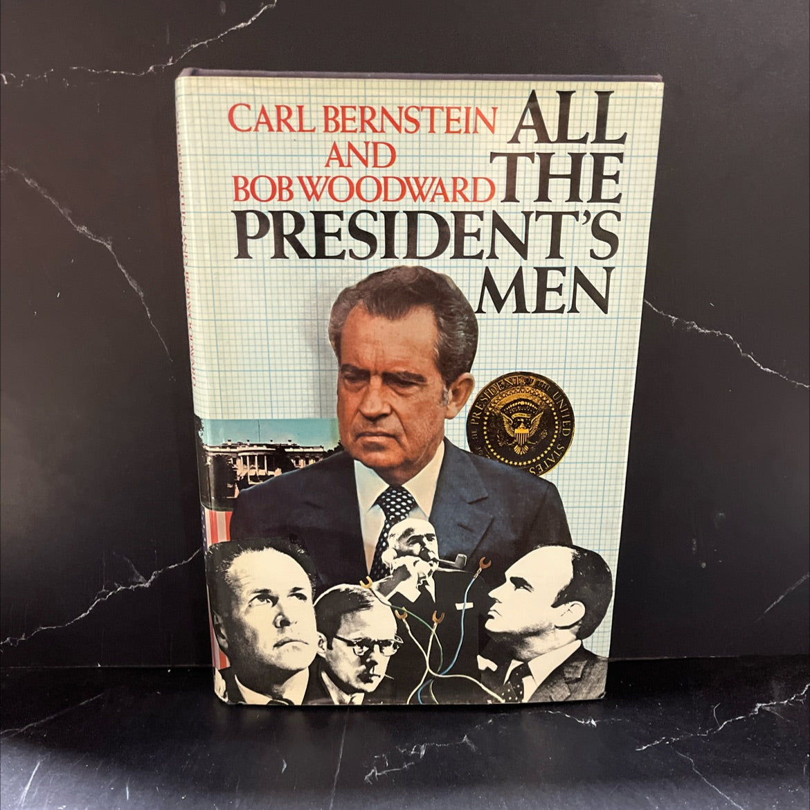all the president's men book, by Carl Bernstein, Bob Woodward, 1974 Hardcover image 1