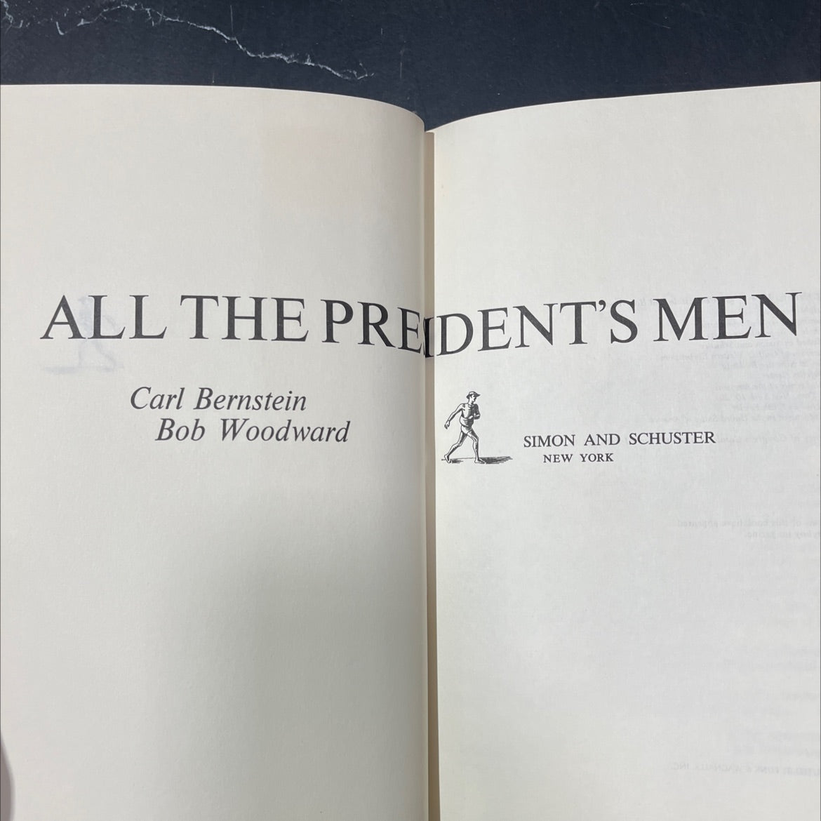 all the president's men book, by Carl Bernstein, Bob Woodward, 1974 Hardcover image 2