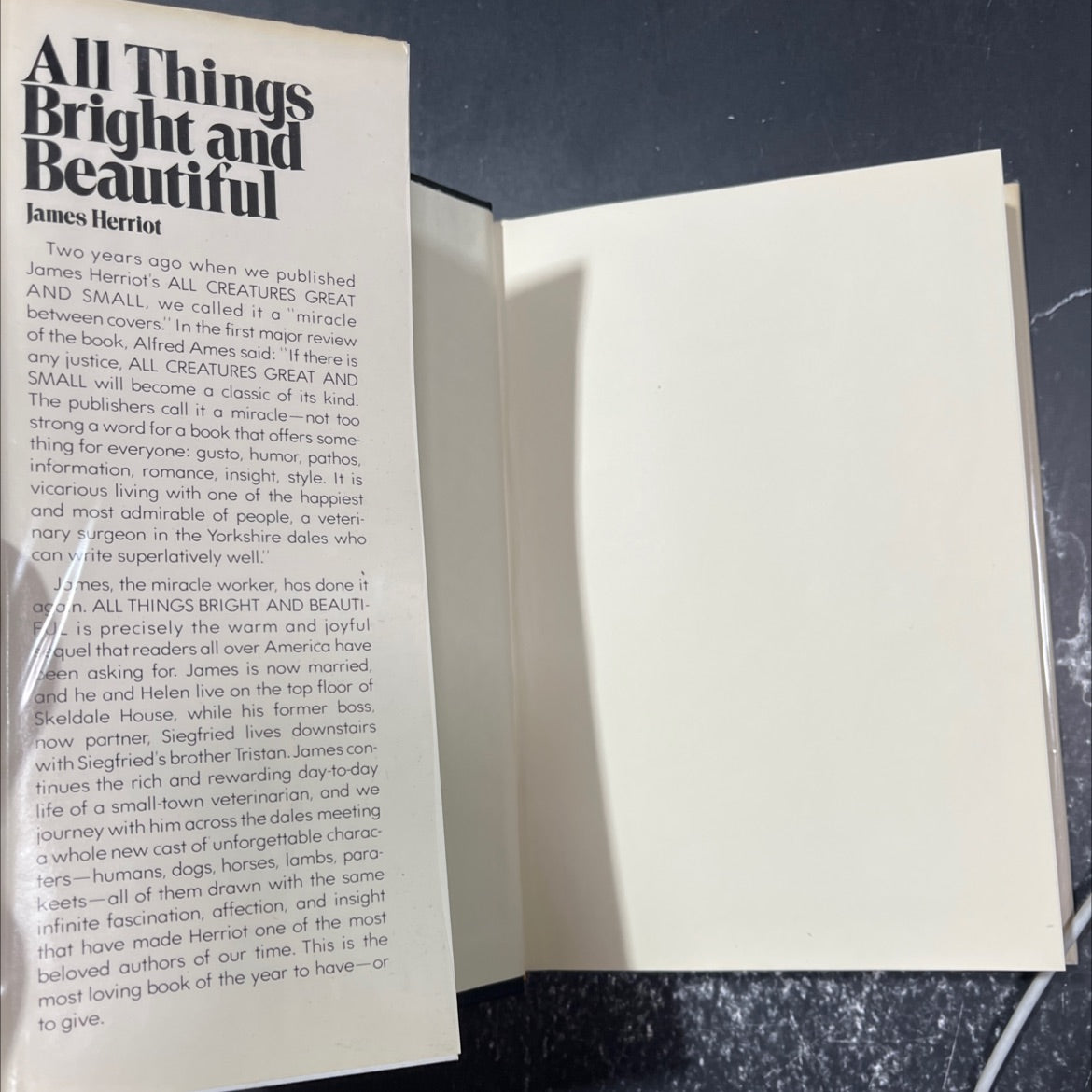 all things bright and beautiful book, by James Herriot, 1974 Hardcover image 4