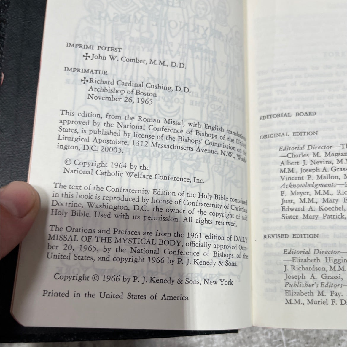 alleluia allelu the maryknoll missal formerly published as daily missal of the mystical body book, by M. Magsan, 1966 image 3