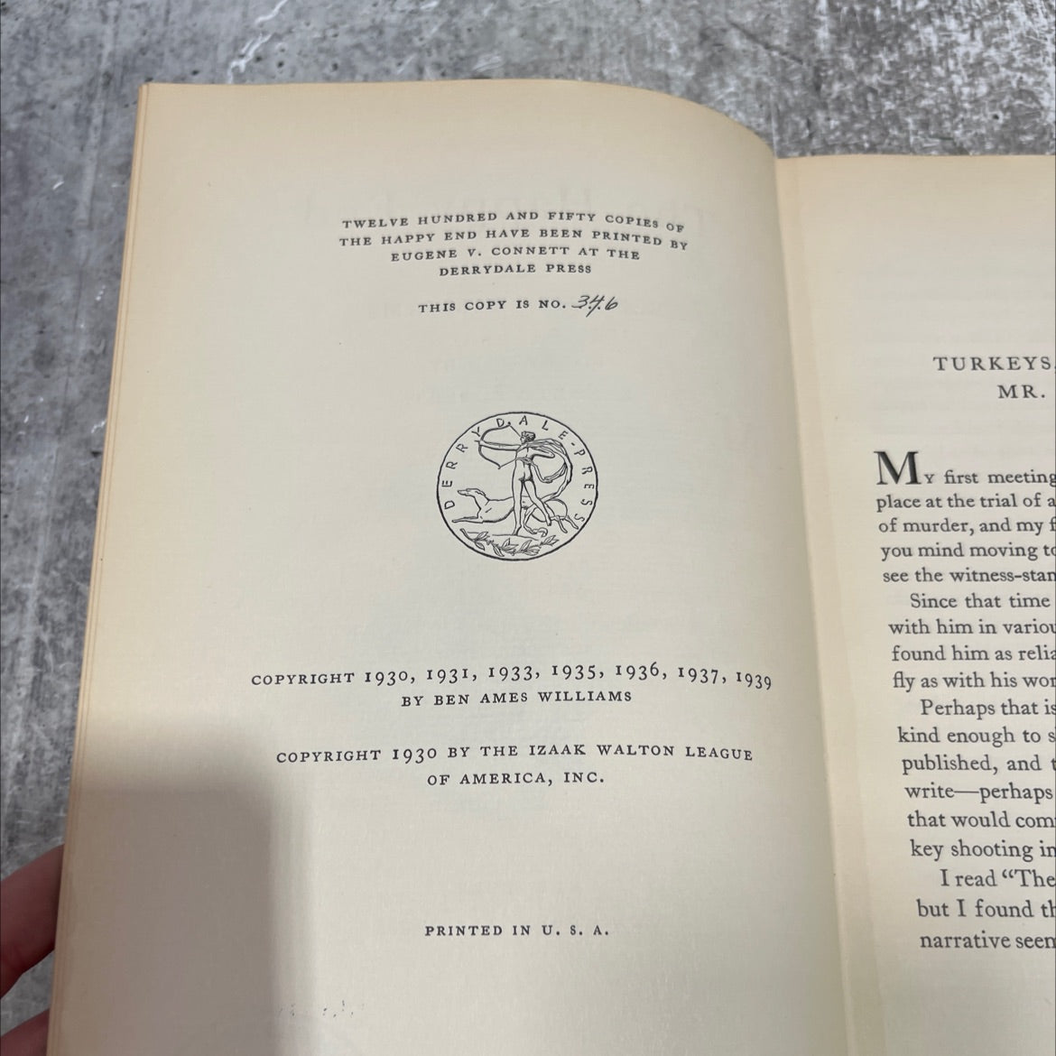 allingen the happy end book, by ben ames williams, 1939 Hardcover image 3