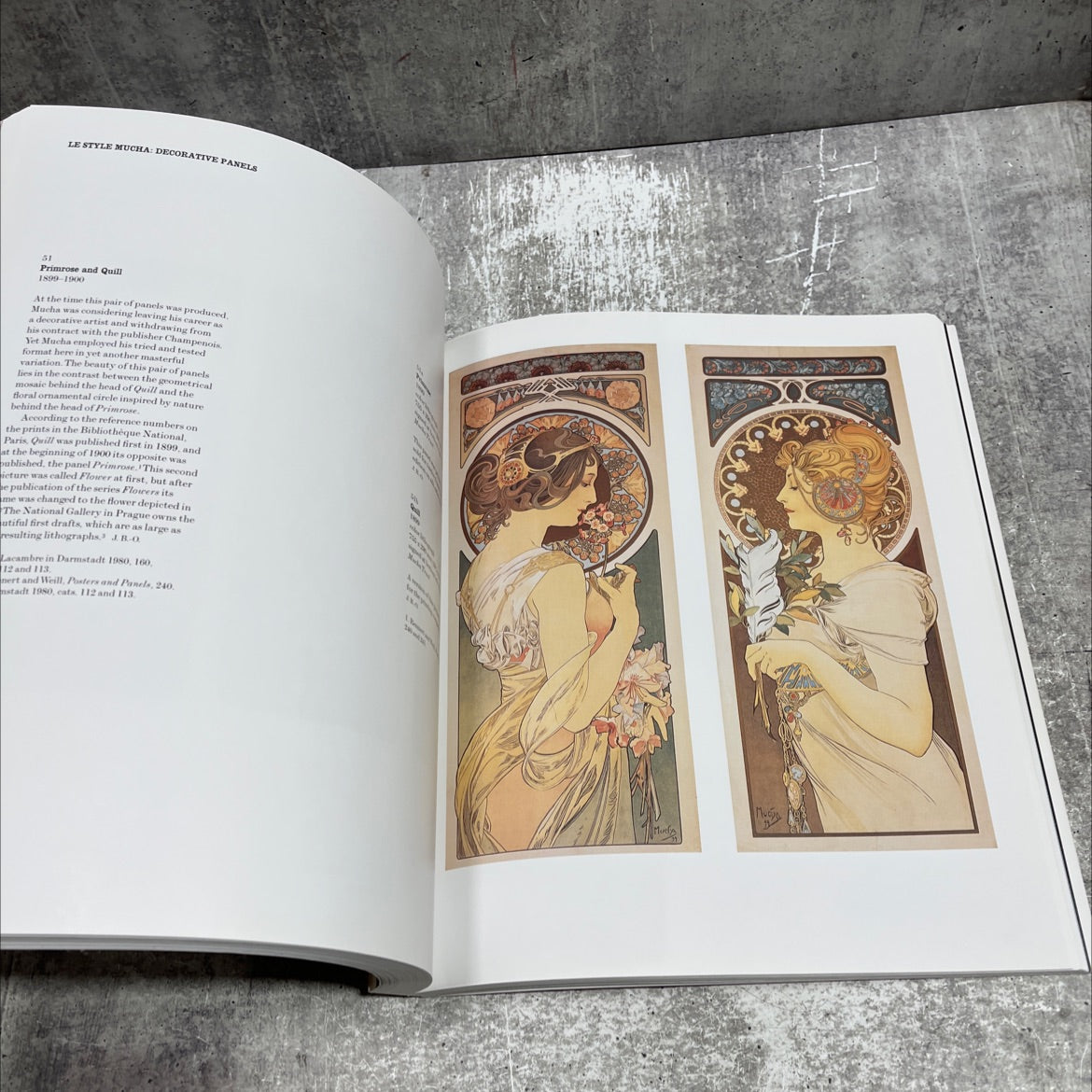 alphonse mucha: the spirit of art nouveau book, by victor arras, jana brabcord-orlikorá, anna deořák, 1998 Hardcover image 4