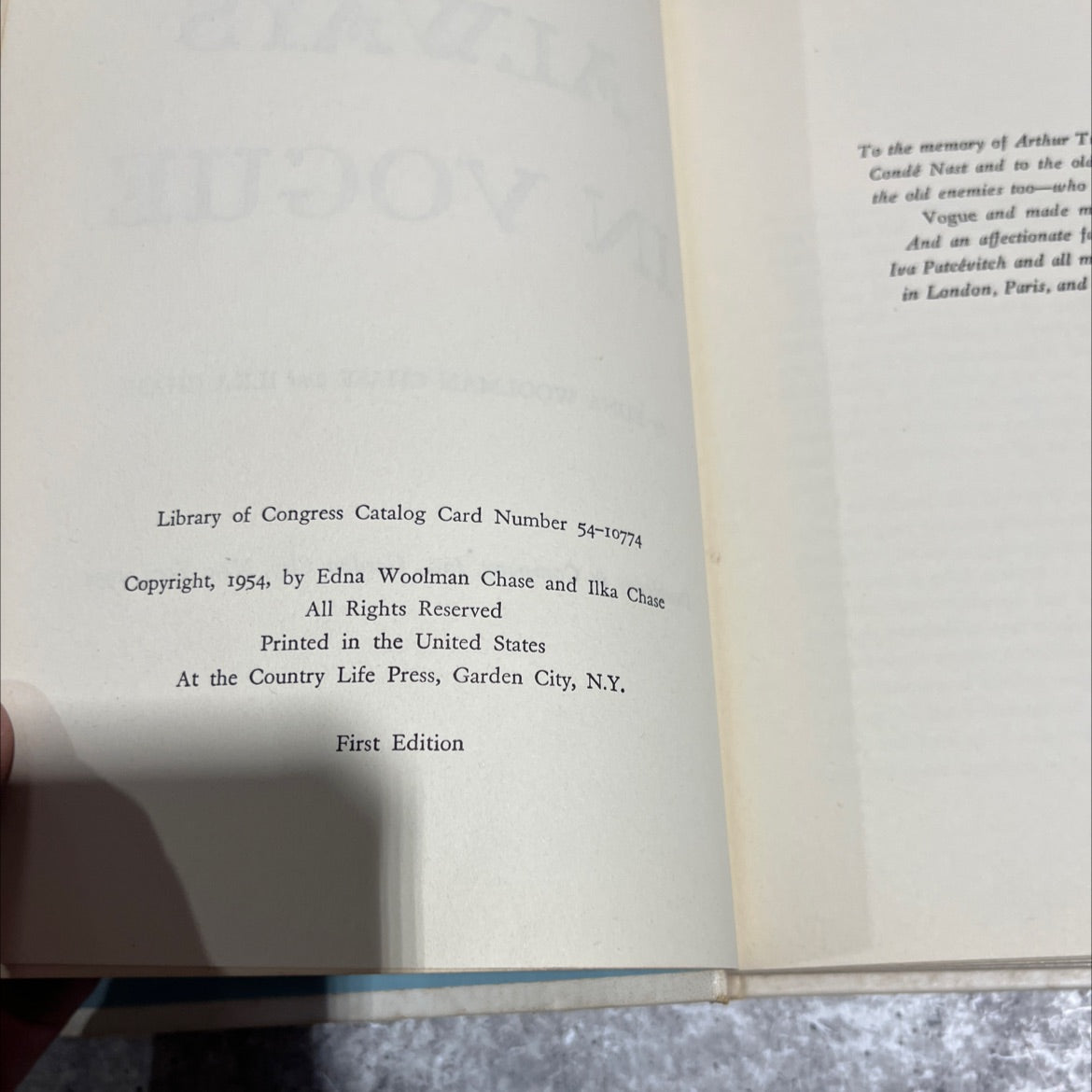 SIGNED always in vogue book, by edna woolman chase and ilka chase, 1954 Hardcover, First Edition, Vintage image 3