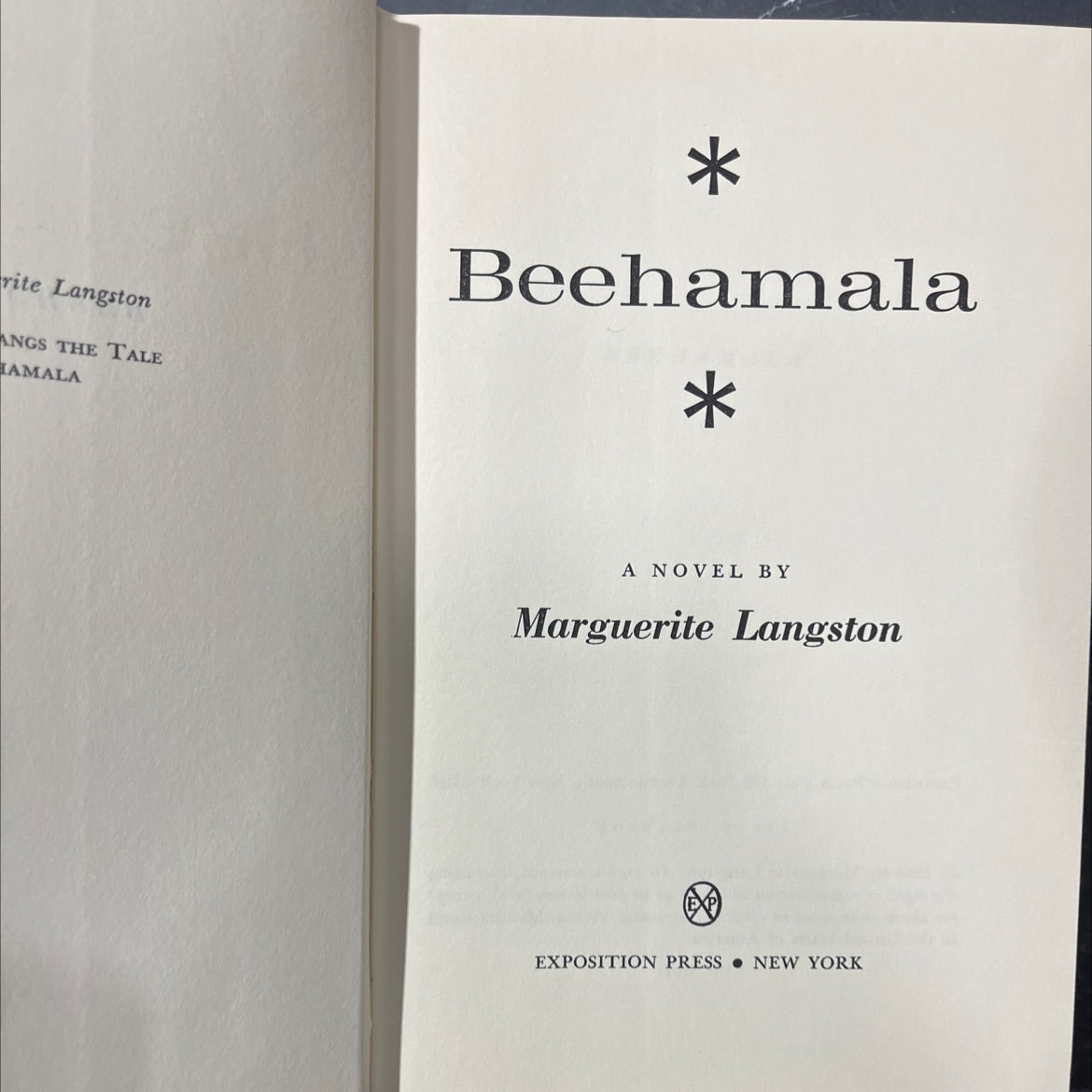 SIGNED amala book, by marguerite langston, 1966 Hardcover, First Edition, Vintage image 2