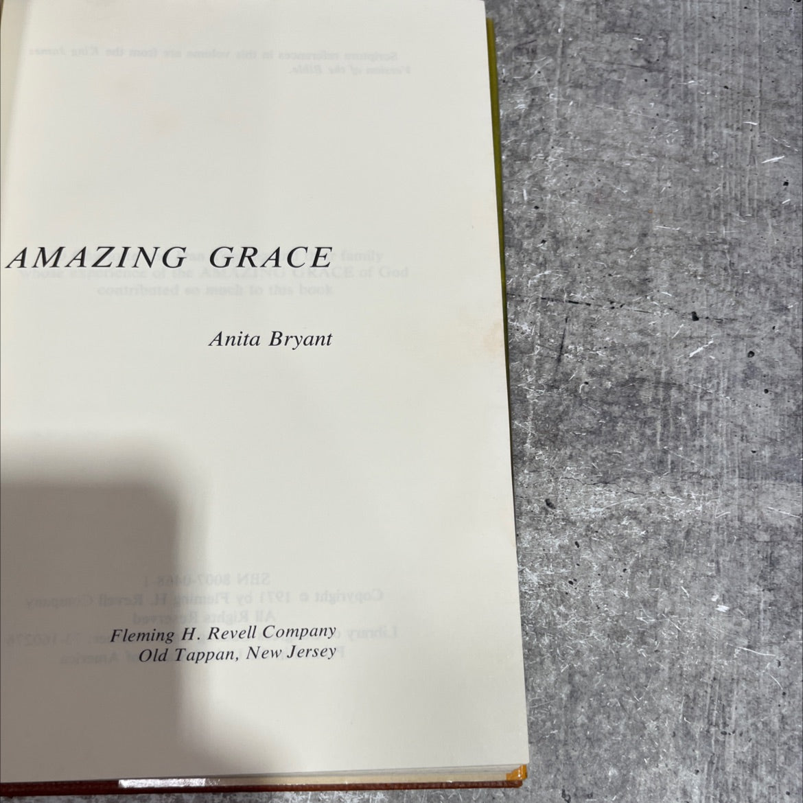 amazing grace book, by emily god, 1971 Hardcover image 2