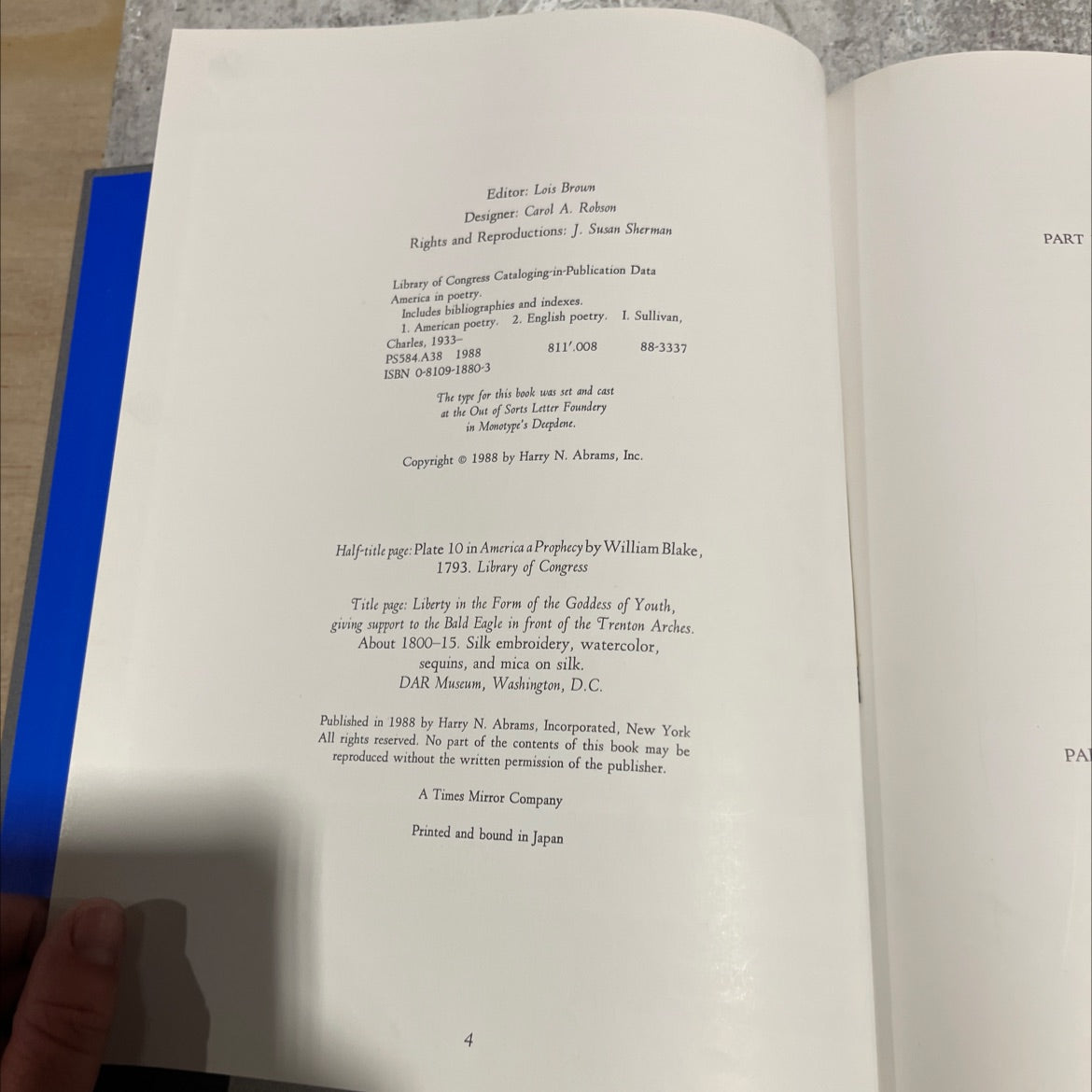 america in poetry book, by Charles Sullivan, 1988 Hardcover image 3