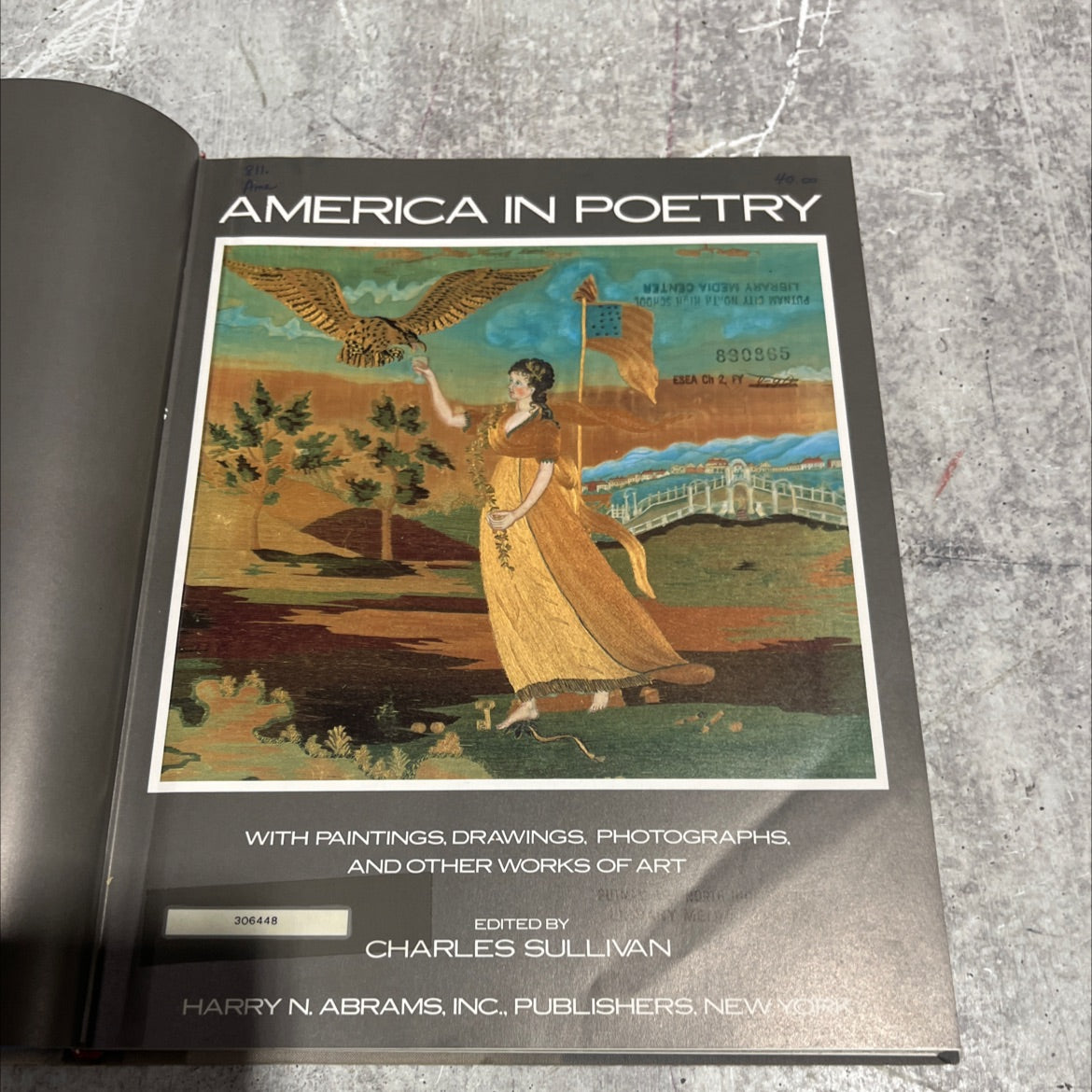 america in poetry book, by Charles Sullivan, 1988 Hardcover image 2
