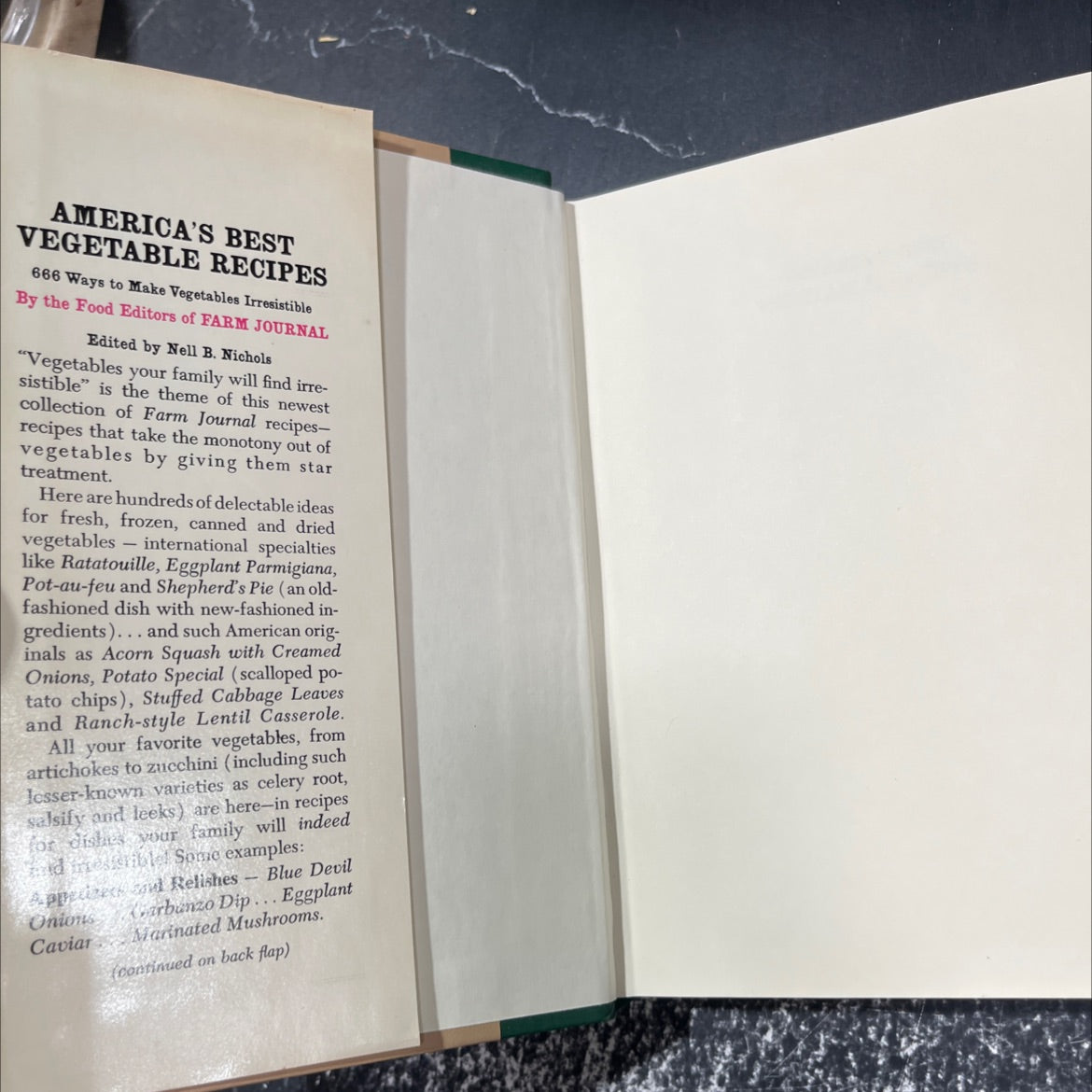 america's best vegetable recipes book, by farm journal, 1970 Hardcover image 4
