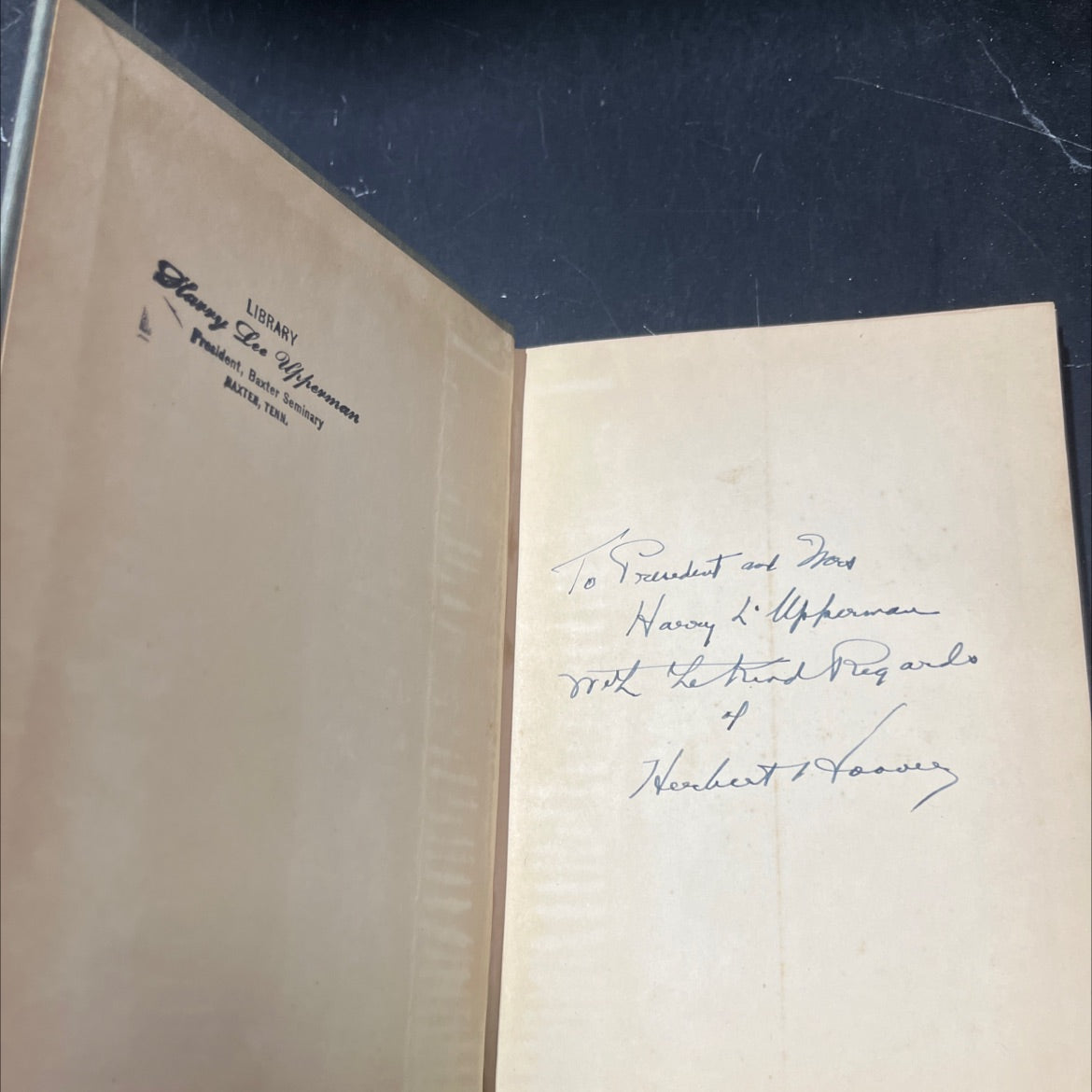SIGNED america's first crusade book, by herbert hoover, 1942 Hardcover, First Edition, Rare image 4