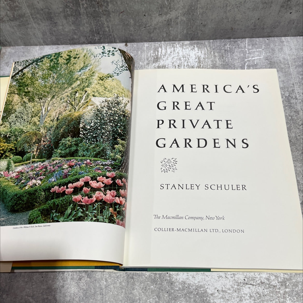 america's great private gardens book, by stanley schuler, 1967 Hardcover image 2