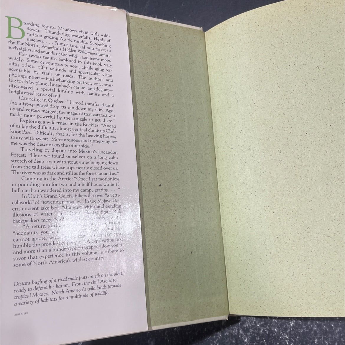 america's hidden wilderness lands of seclusion book, by not stated, 1988 Hardcover image 4