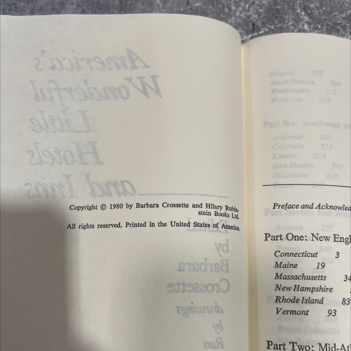 america's wonderful little hotels and inns book, by barbara crossette, 1980 Hardcover image 3