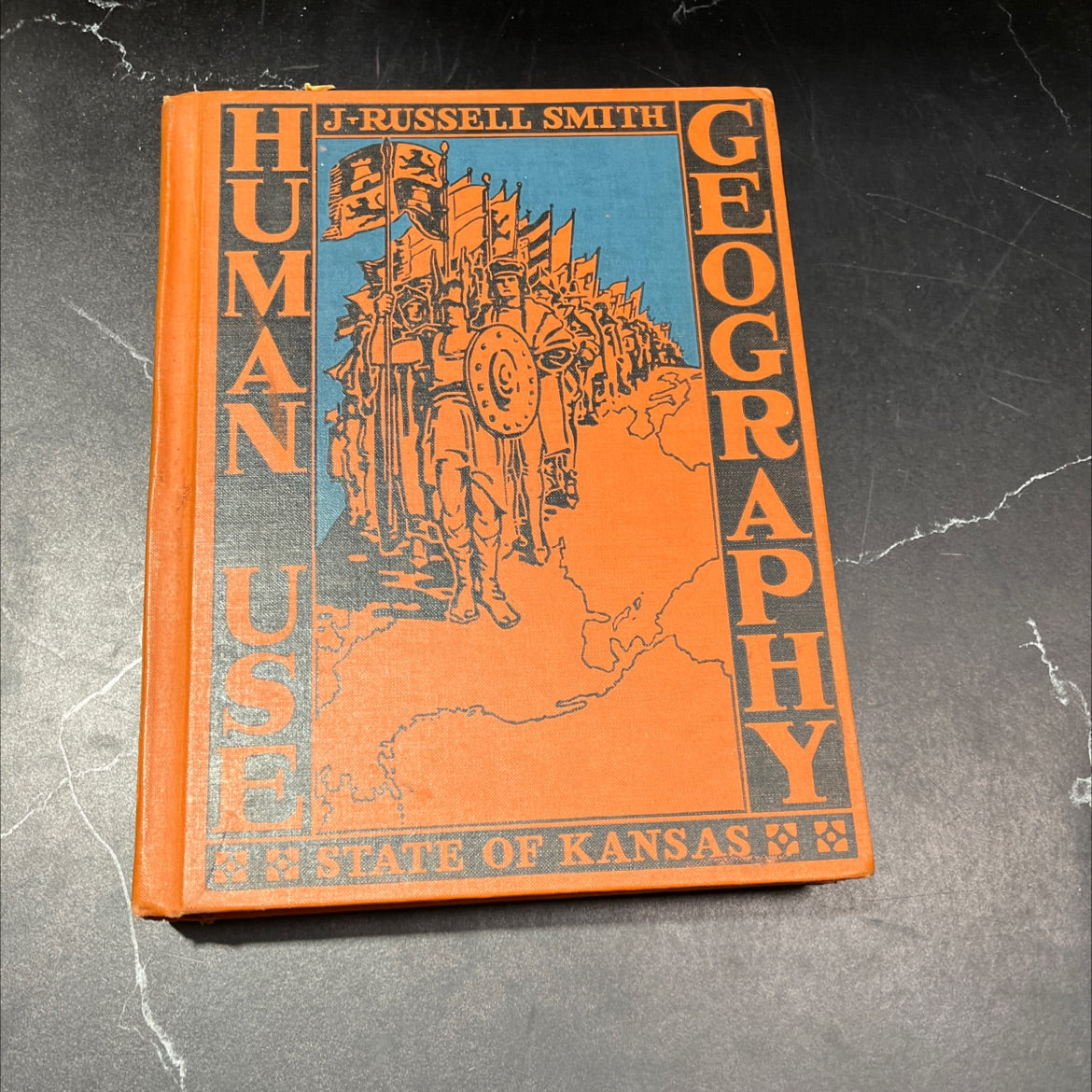 american airplanes human use geography book, by j. russell smith, 1936 Hardcover image 1