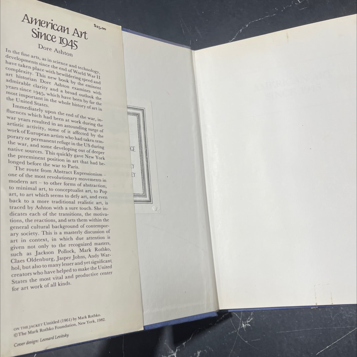 american art since 1945 book, by dore ashton, 1982 Hardcover image 4