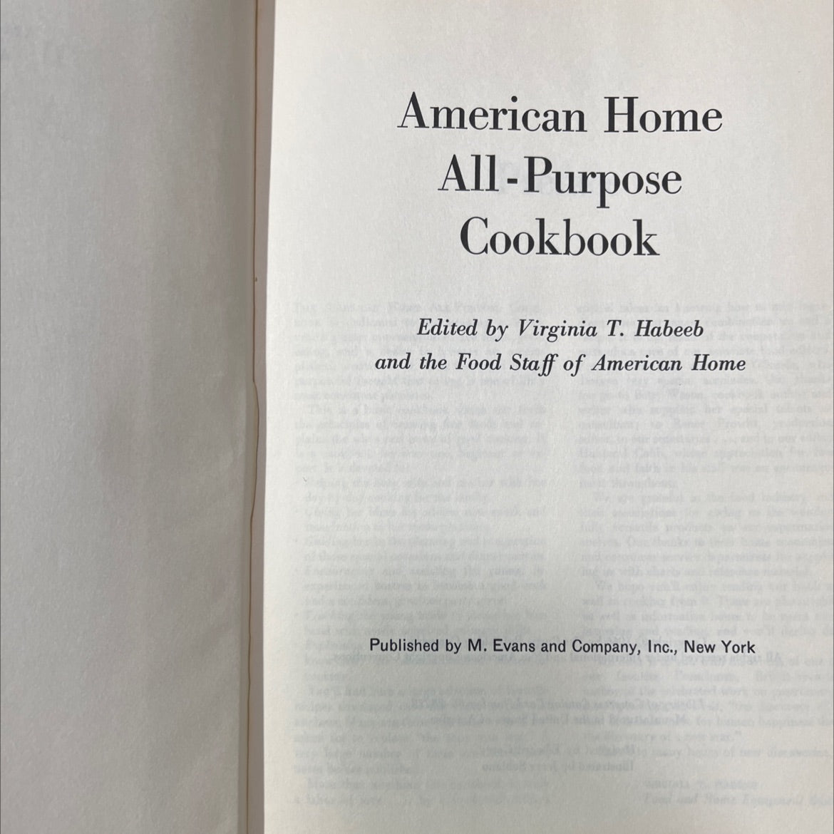 american home all-purpose cookbook book, by virginia t. habeeb, 1966 Hardcover image 2