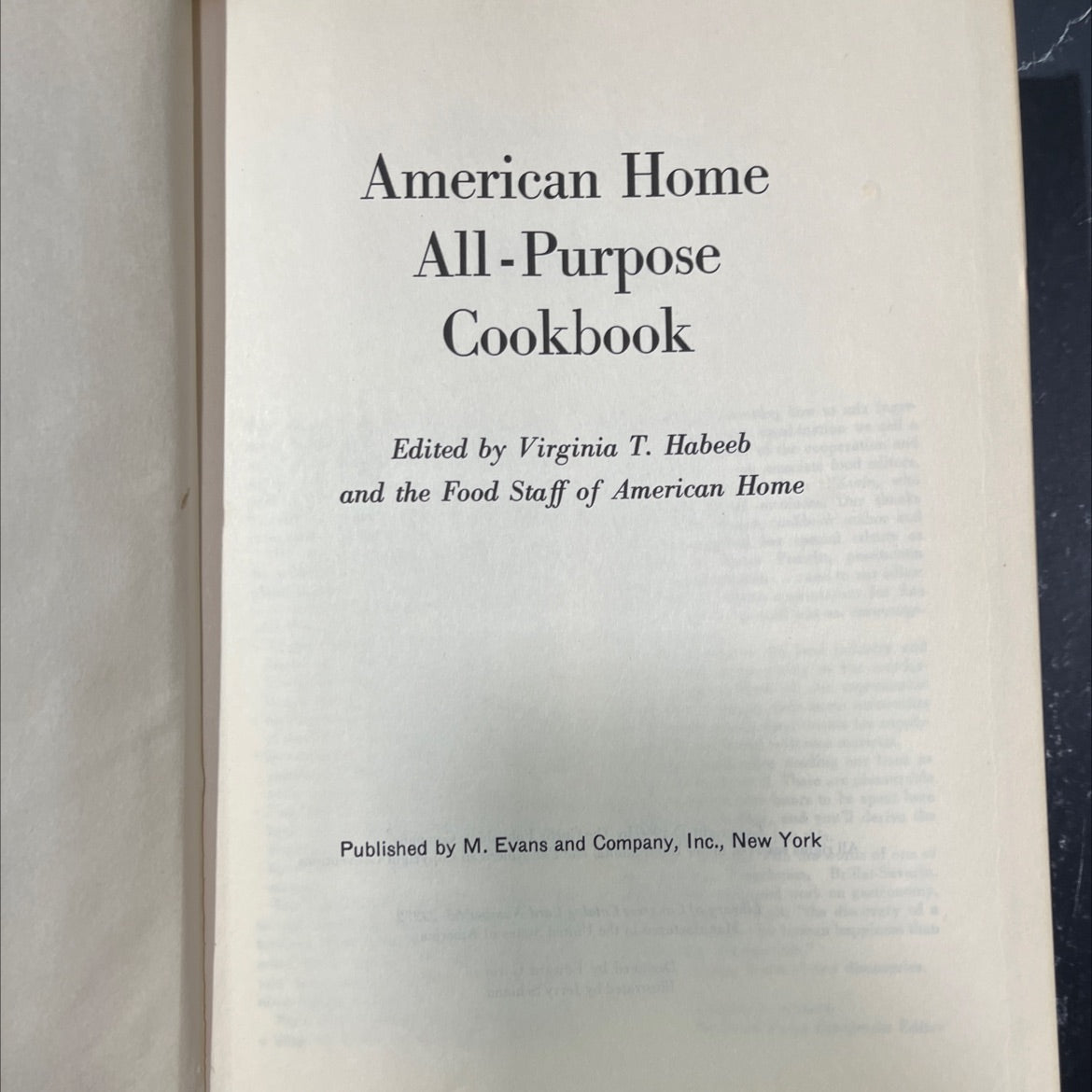 american home all-purpose cookbook book, by virginia t. habeeb, 1966 Hardcover image 2