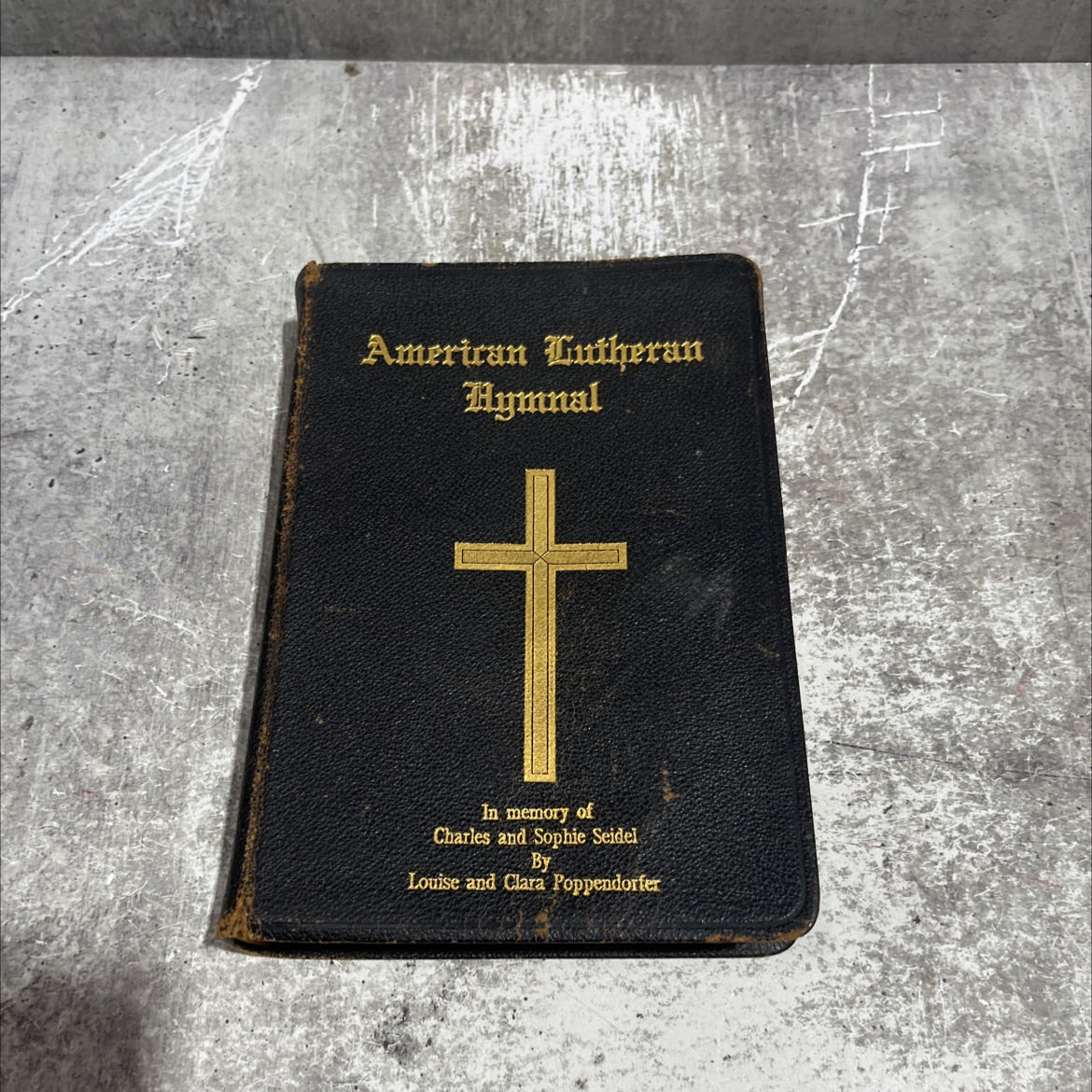 american lutheran hymnal music edition book, by intersynodical committee, 1930 Leather image 1