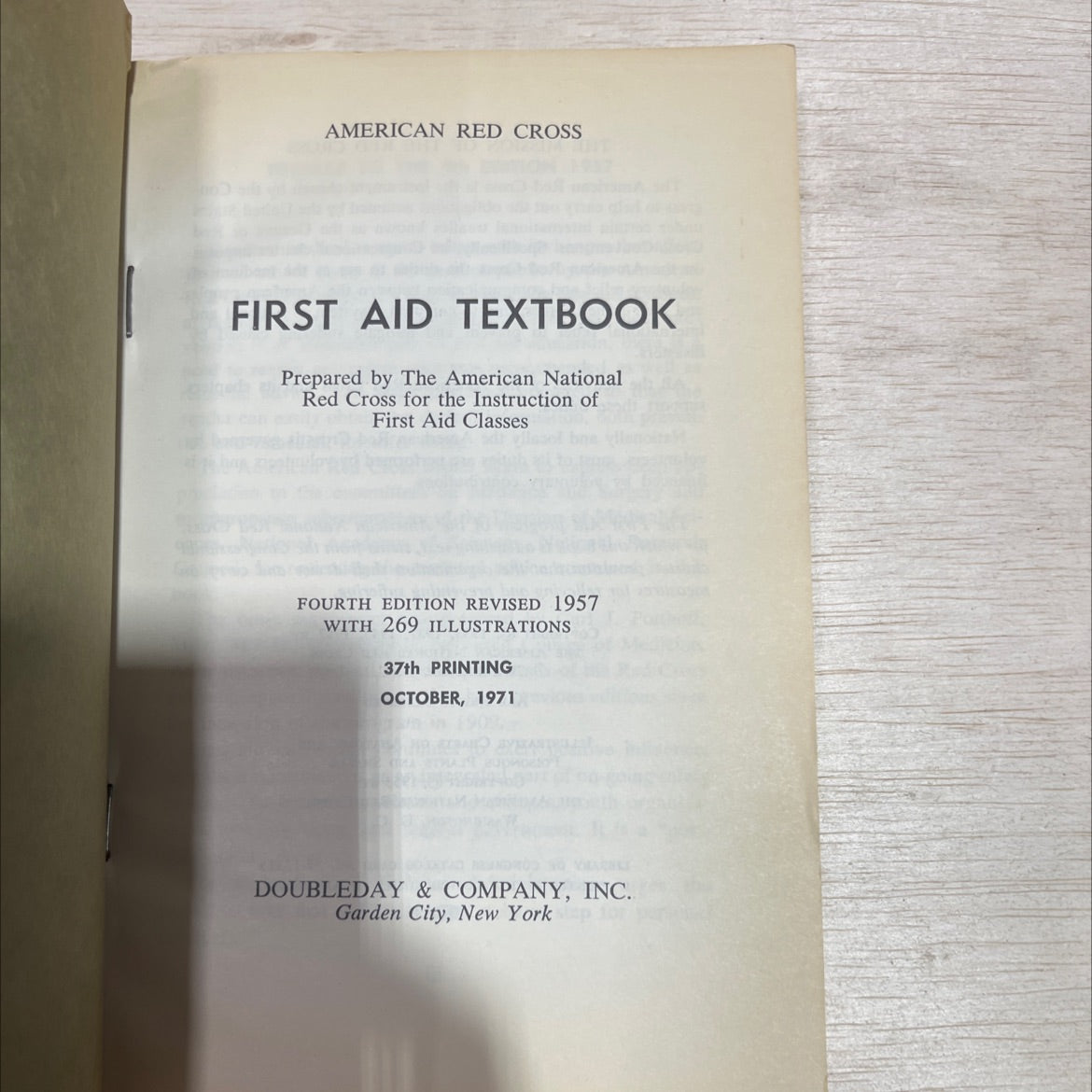 american red cross first aid textbook book, by american national red cross, 1971 Paperback image 2