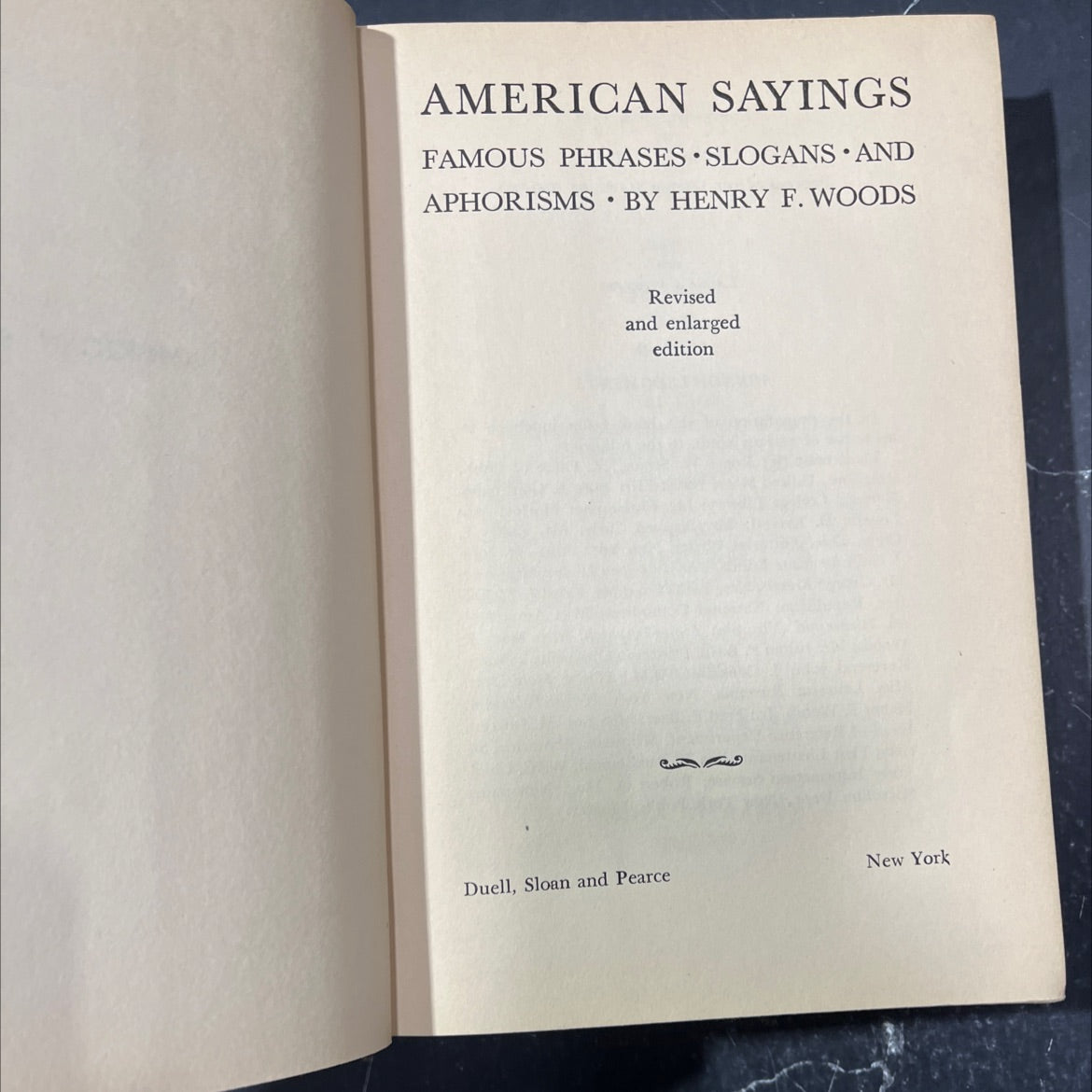 american sayings famous phrases slogans and aphorisms book, by henry f. woods, 1949 Hardcover image 2