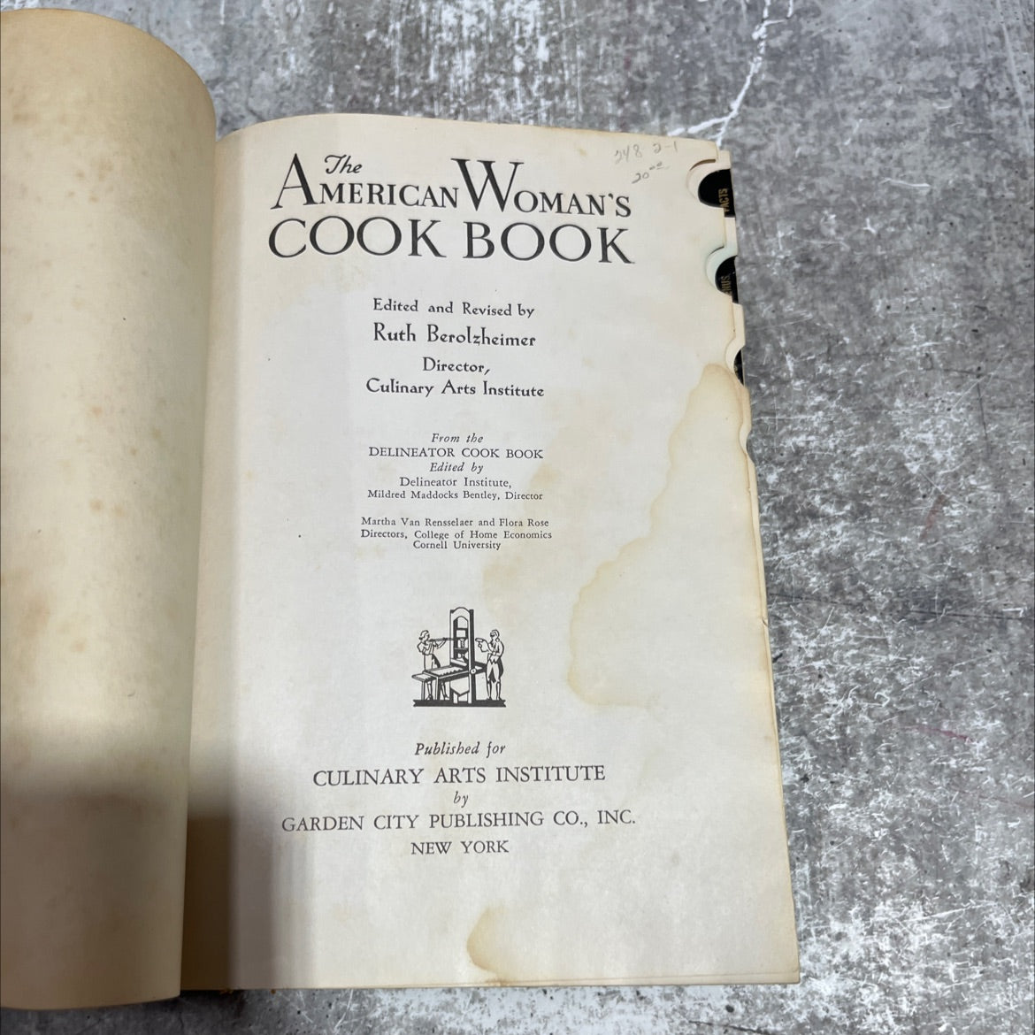 american woman's cook book book, by ruth berolzheimer, 1939 Hardcover image 2