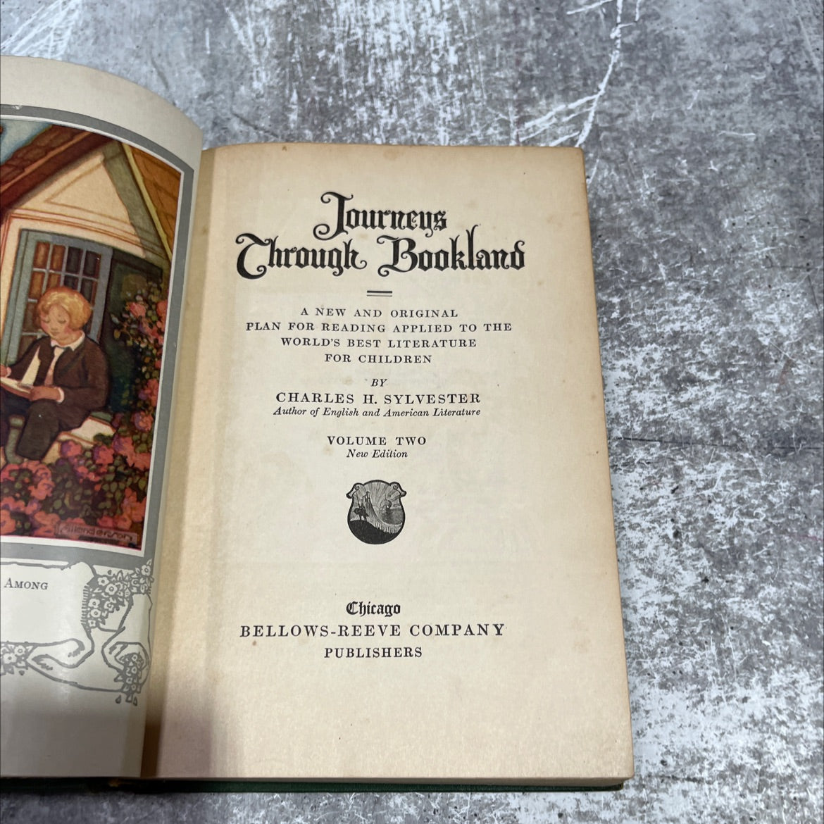 among foillend ersso journeys chrough bookland book, by charles h. sylvester, 1922 Hardcover image 2