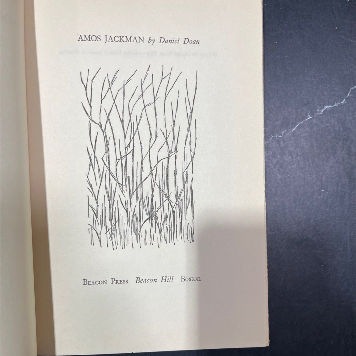 amos jackman book, by daniel doan, 1957 Hardcover image 2