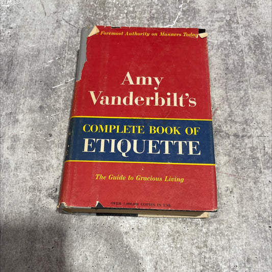 amy vanderbilt's complete book of etiquette book, by amy vanderbilt, 1958 Hardcover image 1