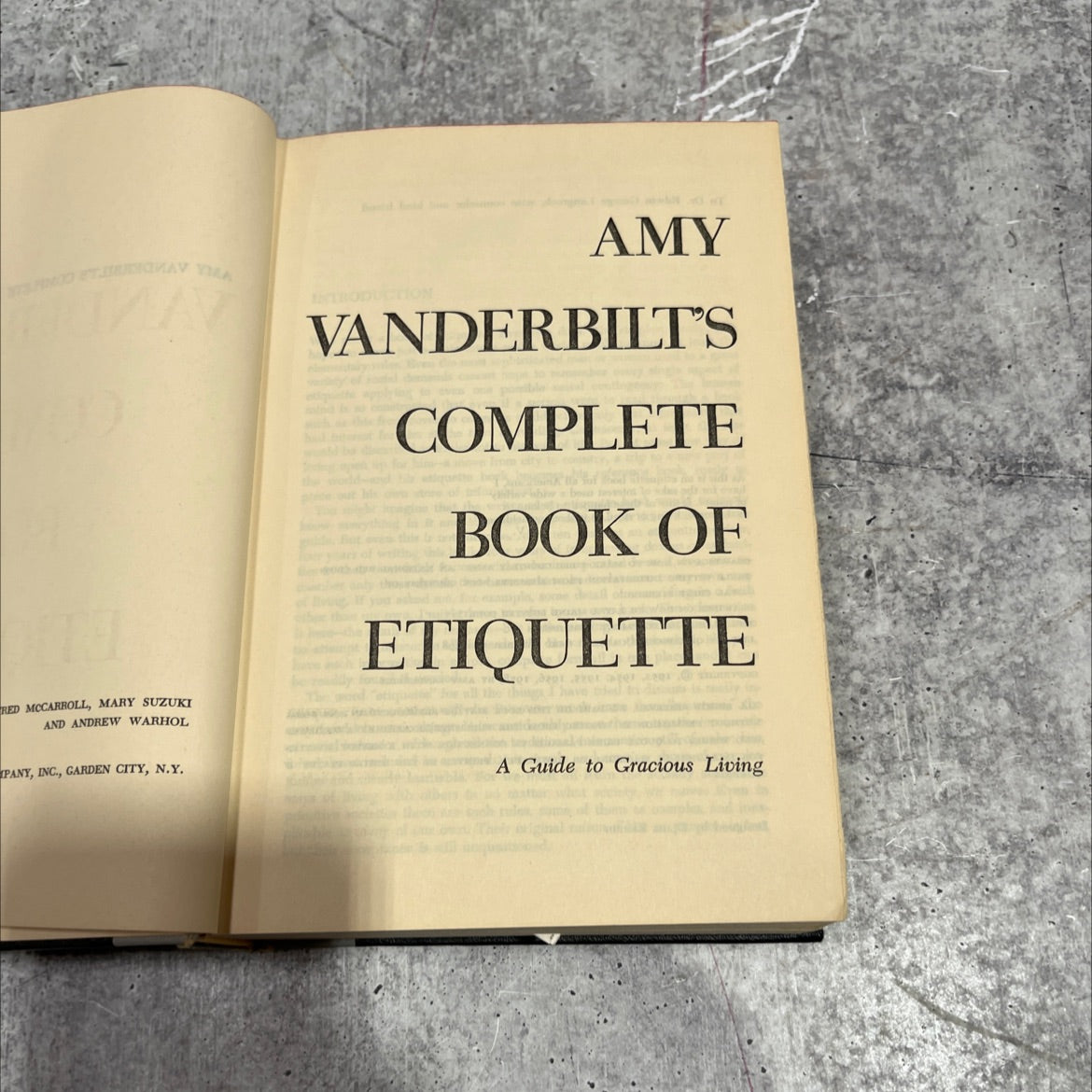 amy vanderbilt's complete book of etiquette book, by amy vanderbilt, 1958 Hardcover image 2