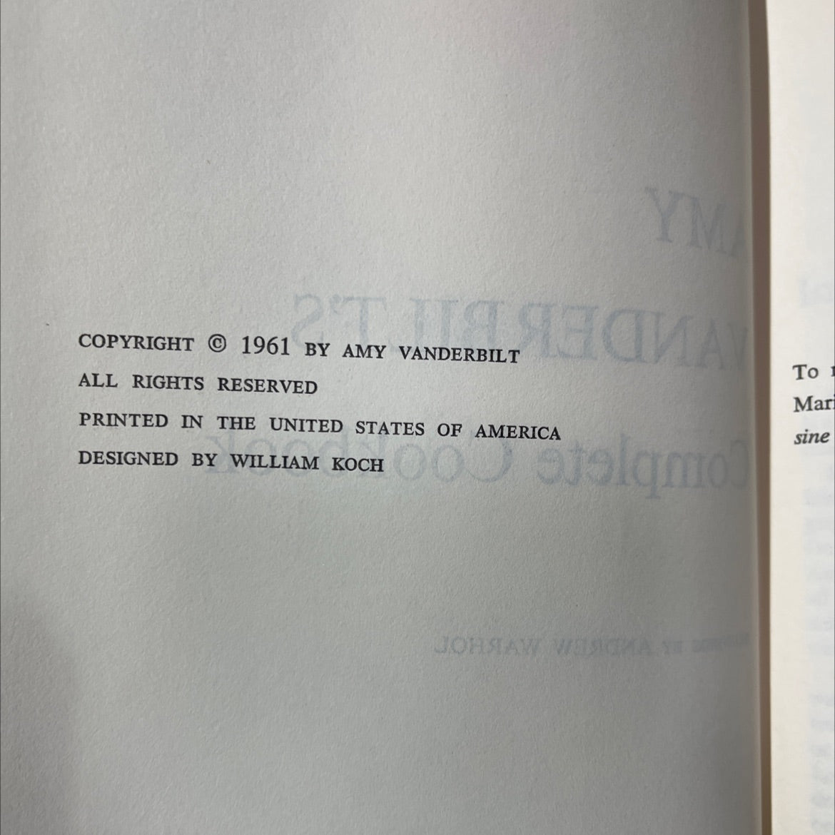 amy vanderbilt's complete cookbook book, by amy vanderbilt, 1961 Hardcover image 3