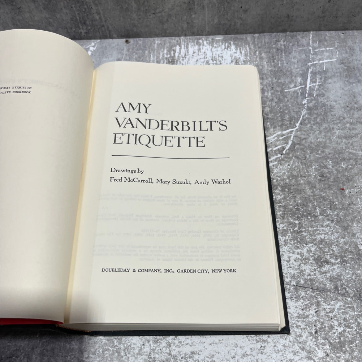 amy vanderbilt's etiquette complete cookbook book, by amy vanderbilt, 1972 Hardcover image 2