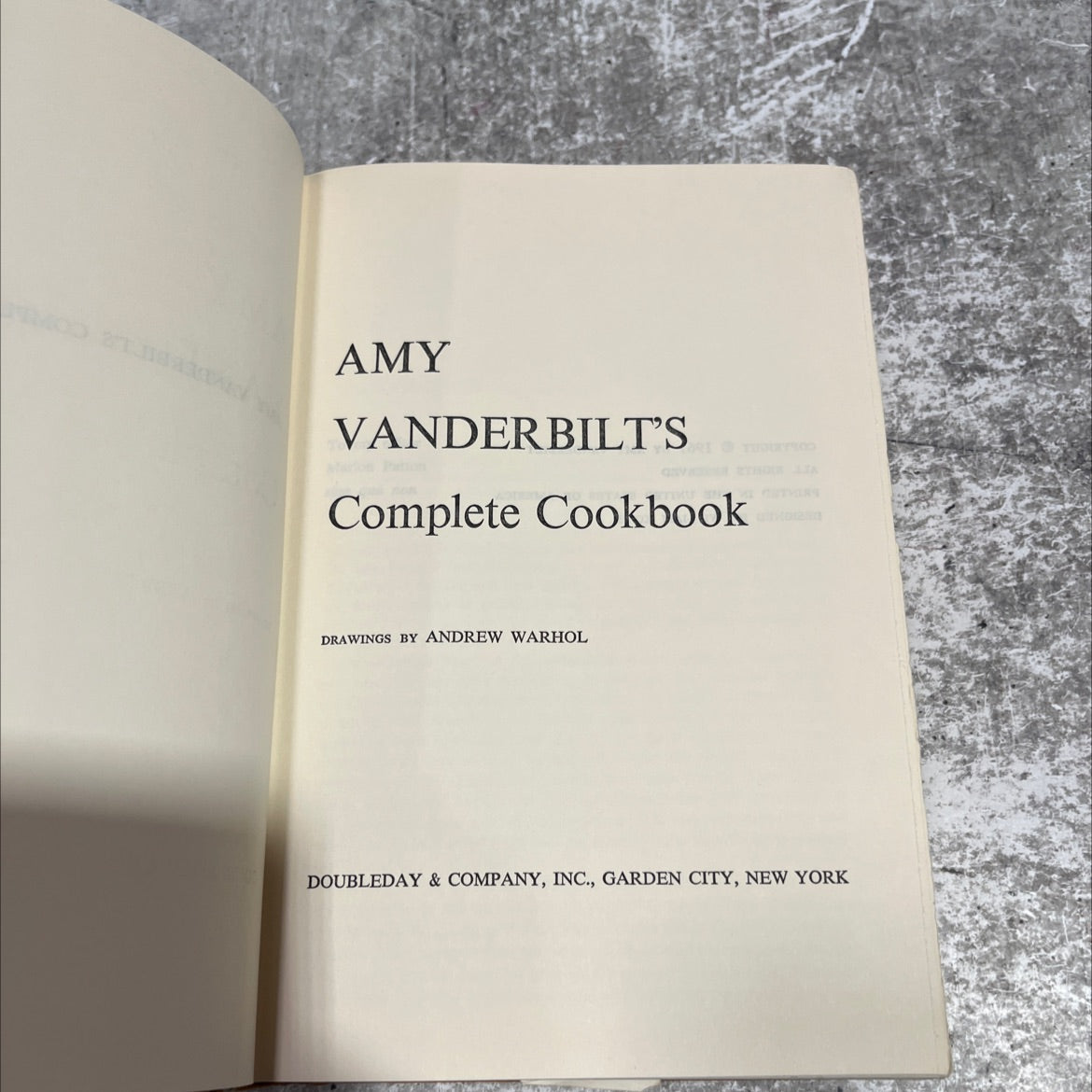 amy vanderbilt's gavenue thou ja complete cookbook book, by amy vanderbilt, 1961 Hardcover image 2