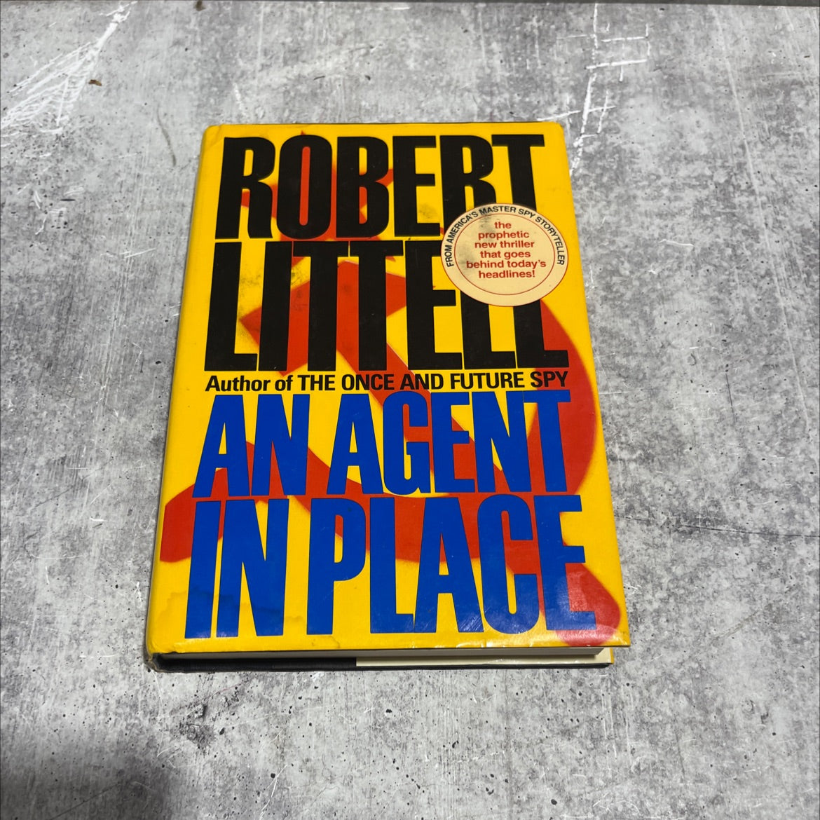 an agent in place book, by robert littell, 1991 Hardcover image 1