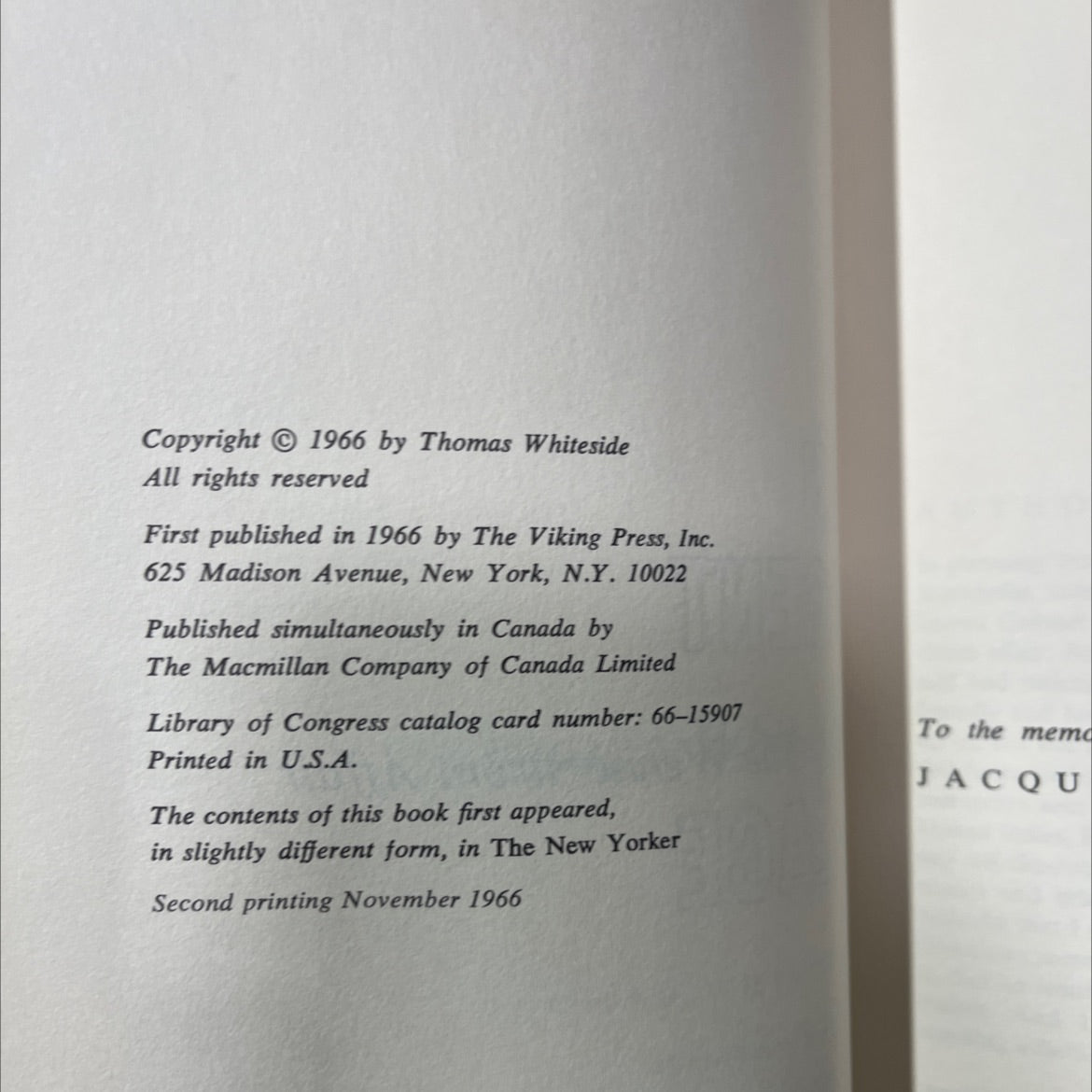 an agent in the wennerström affair book, by thomas whiteside, 1966 Hardcover image 3