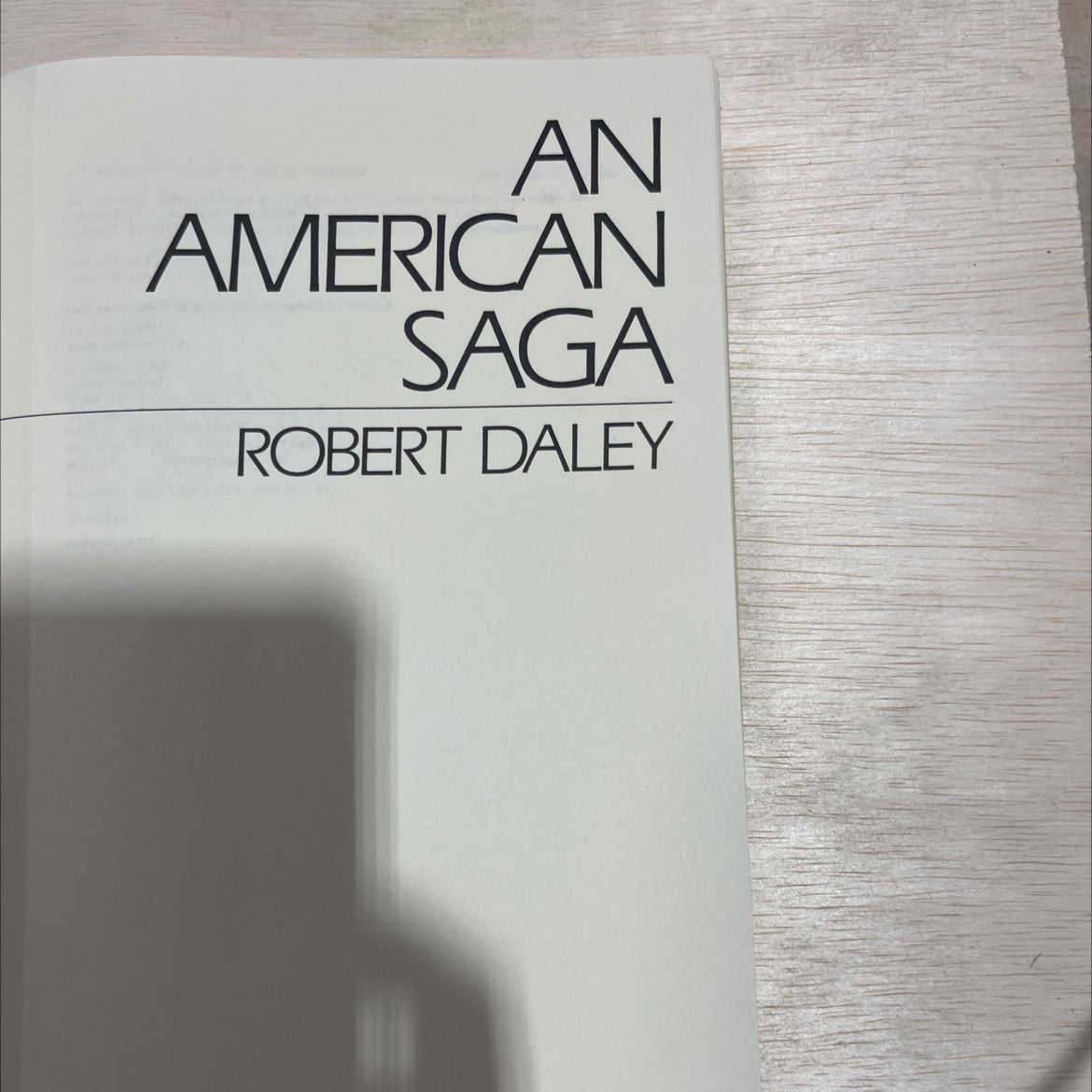 an american saga book, by robert daley, 1980 Hardcover image 2