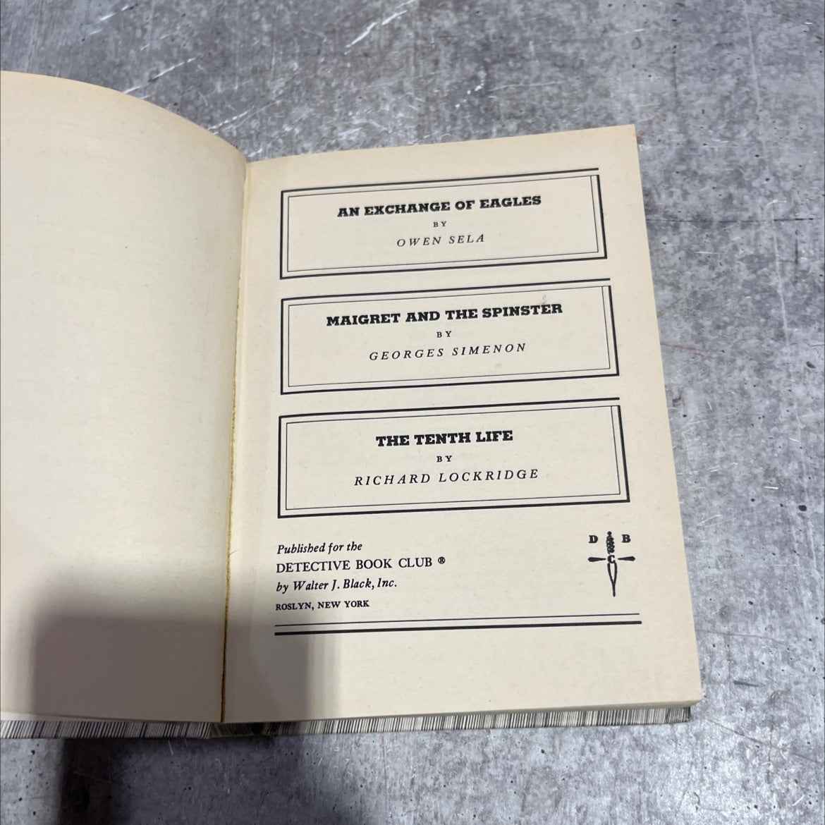 an exchange of eagles book, by owen sela, 1977 Hardcover image 2