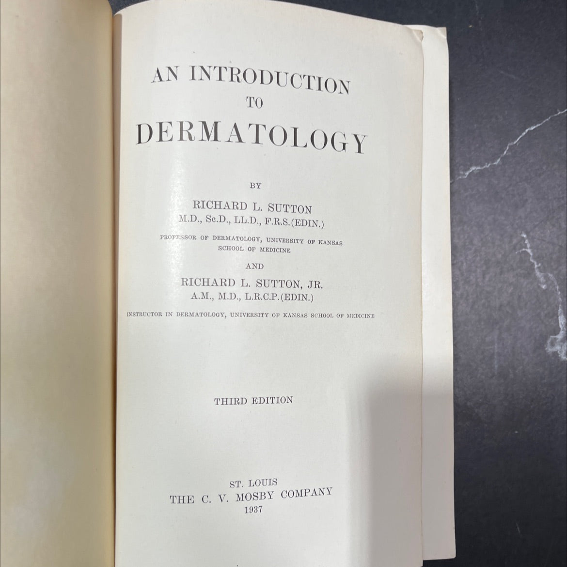 an introduction to dermatology book, by richard l. sutton m.d., se.d., ll.d., f.r.s. (edin.) and richard l. sutton, jr. image 2