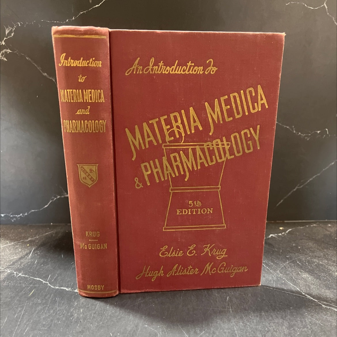 an introduction to materia medica and pharmacology book, by elsie e. krug, hugh alister mcguigan, 1948 Hardcover image 1