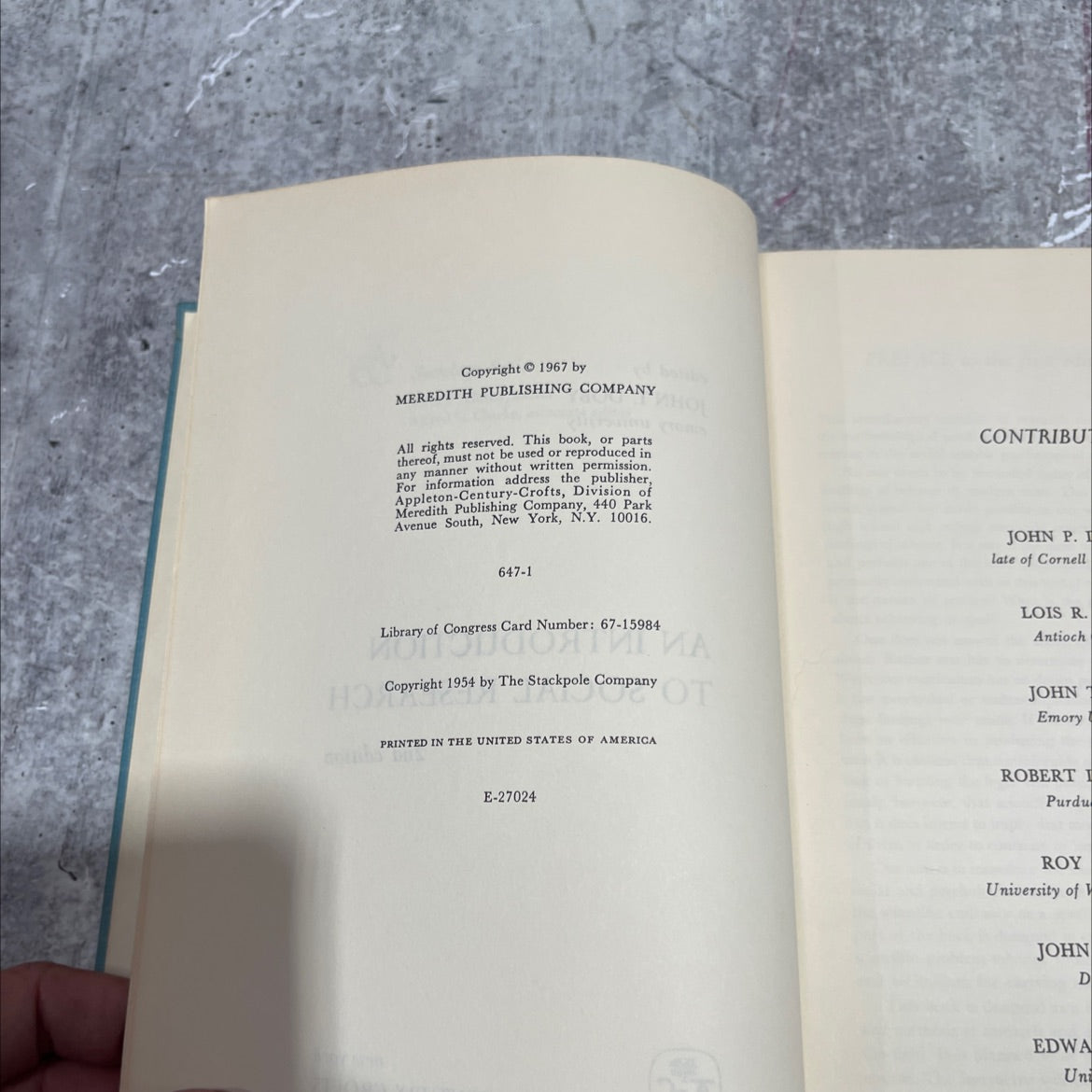 an introduction to social research book, by john t. doby, 1967 Hardcover image 3