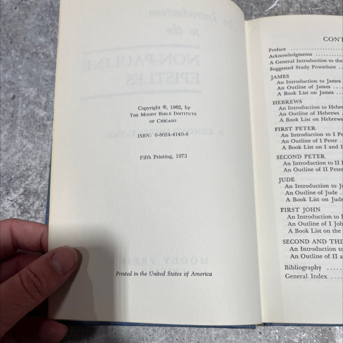 an introduction to the non-pauline epistles book, by d. edmond hiebert, 1973 Hardcover image 3